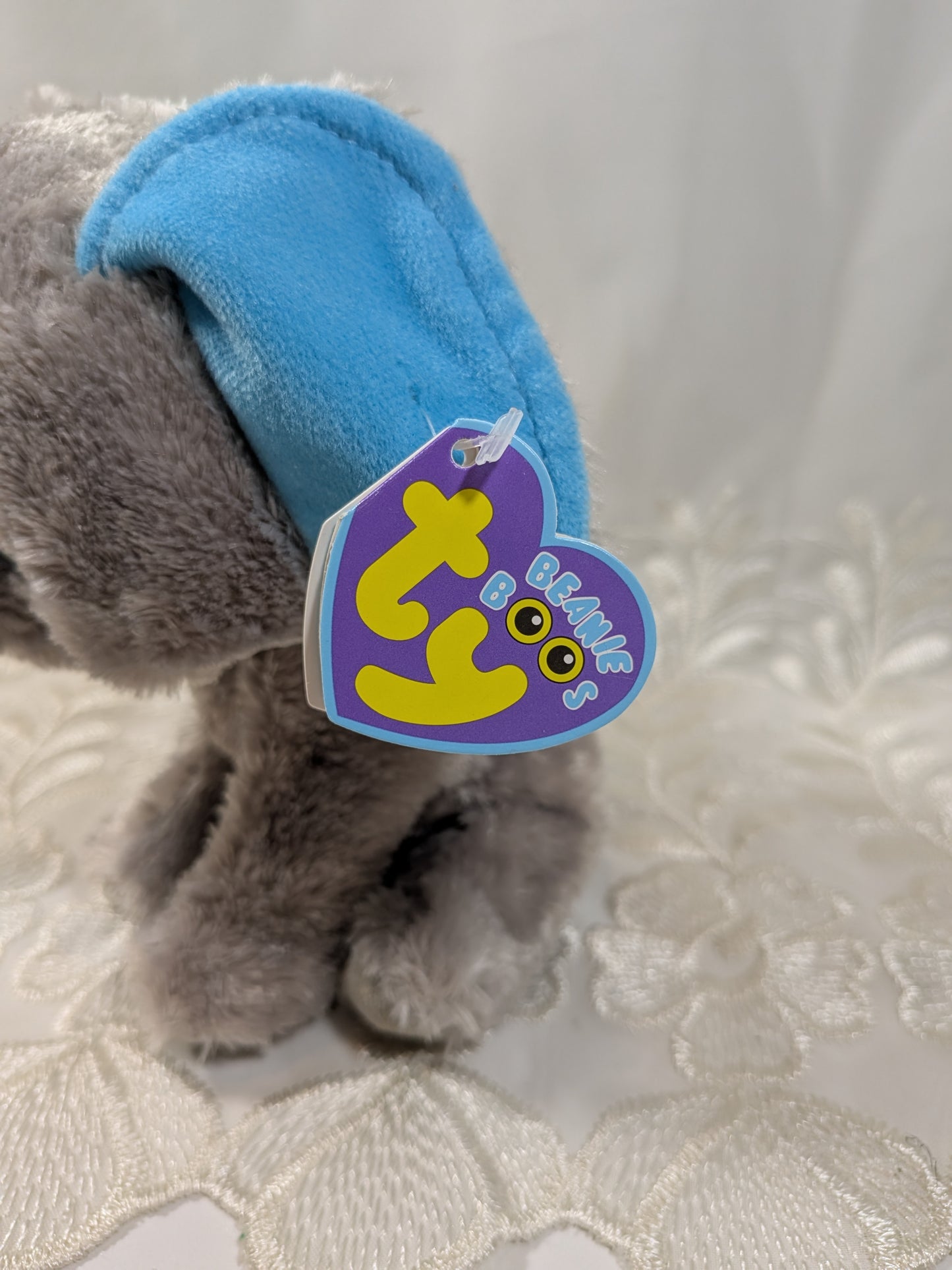 Ty Beanie Boo - Peanut The Elephant (6in) *Rare* First Generation, Purple Tag