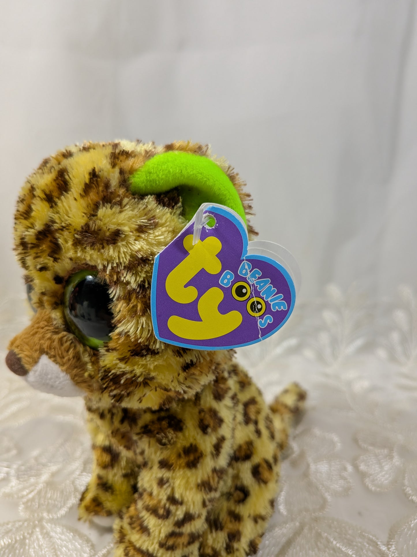 Ty Beanie Boo - Speckles The Leopard (6in) *Rare* First Generation, Non-mint Tag