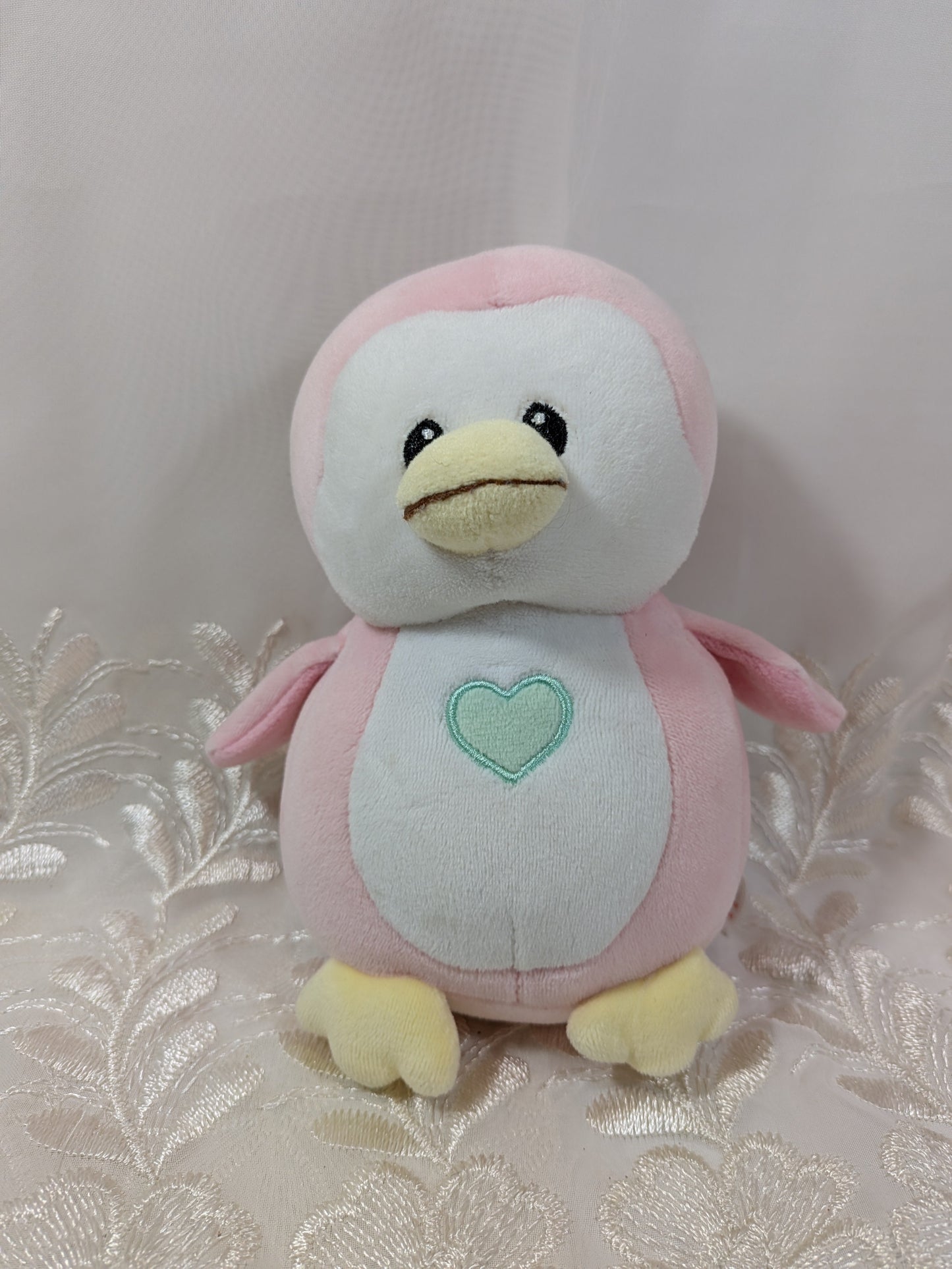 TY Baby Collection - Penny the Pink Penguin (6 In) No Hang Tag - Vintage Beanies Canada