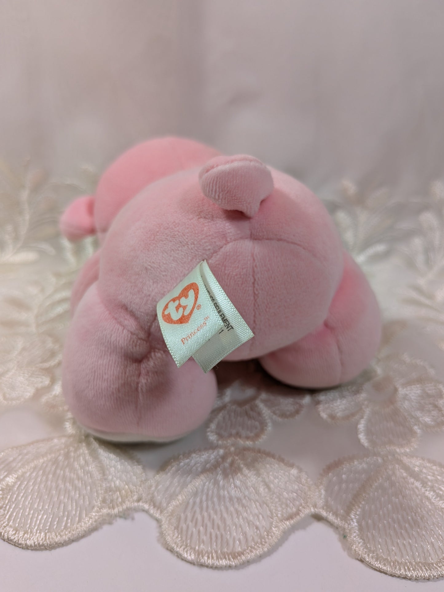 Ty Baby Collection - Princess The Pink Bear (6in) *Rare* No Hang Tag - Vintage Beanies Canada