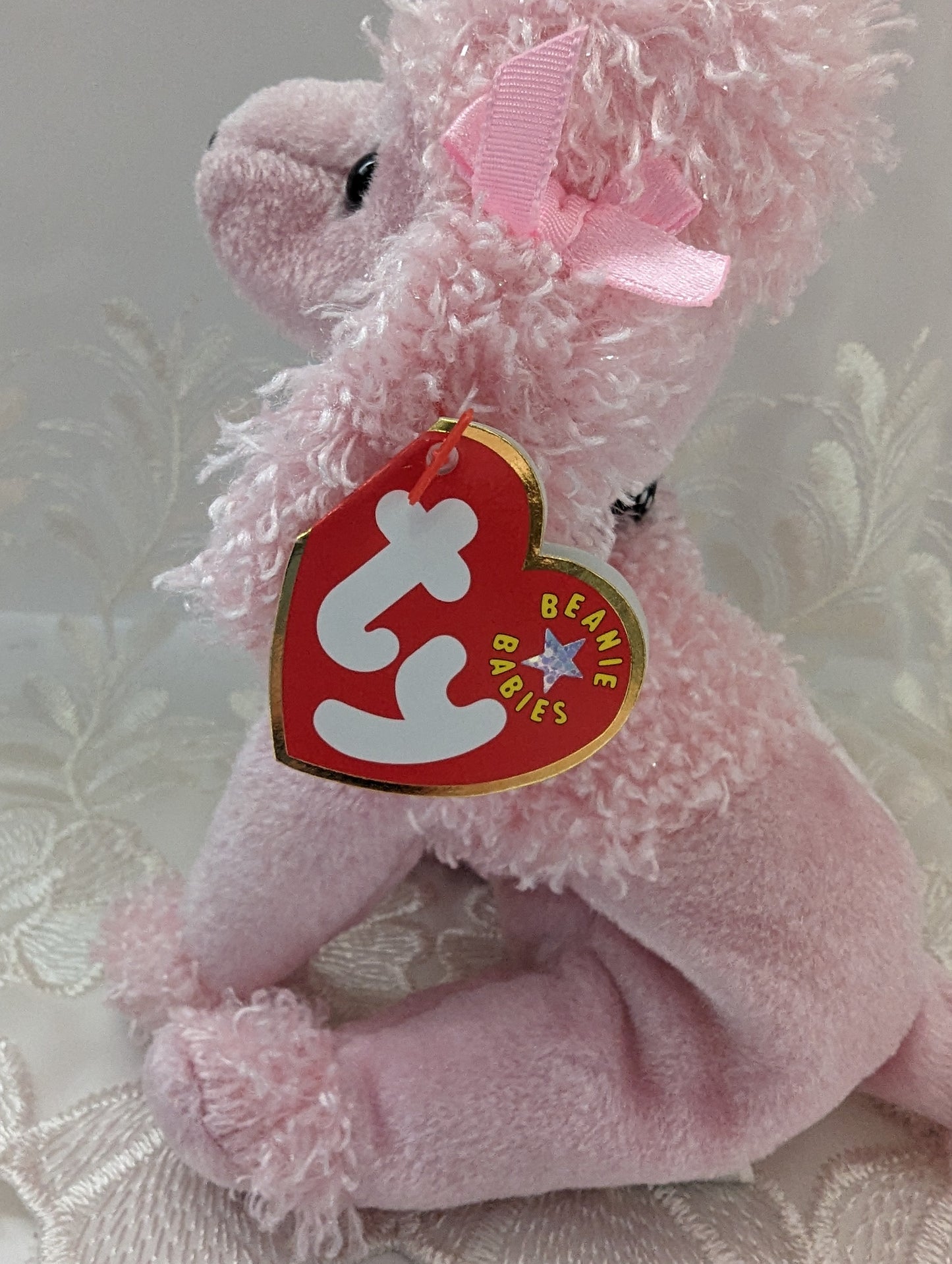 Ty Beanie Baby - Brigette The Pink Poodle (7in) - Vintage Beanies Canada