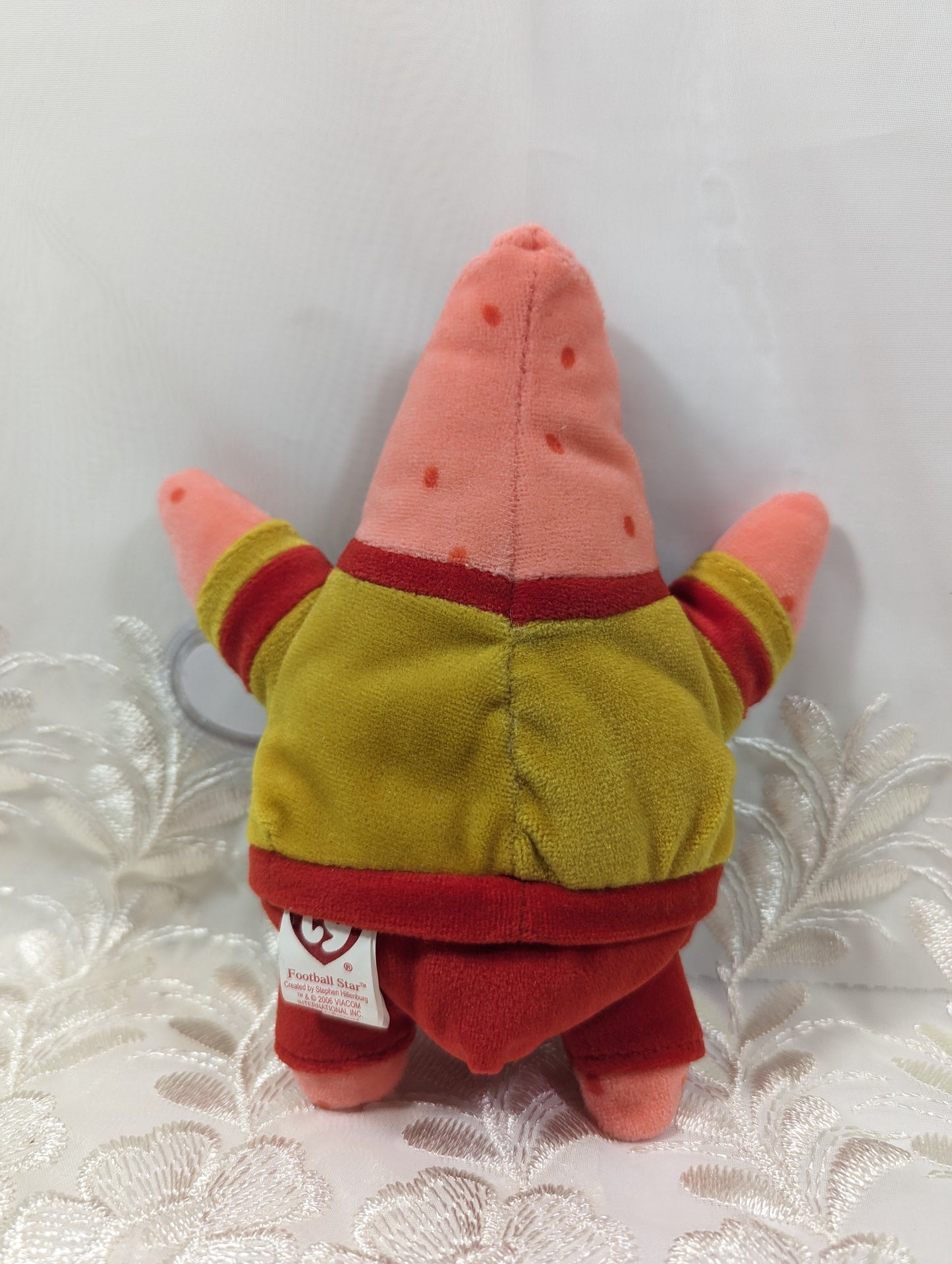 Ty Beanie Baby - Football Star the Patrick Starfish from SpongeBob SquarePants (7 in) - Vintage Beanies Canada