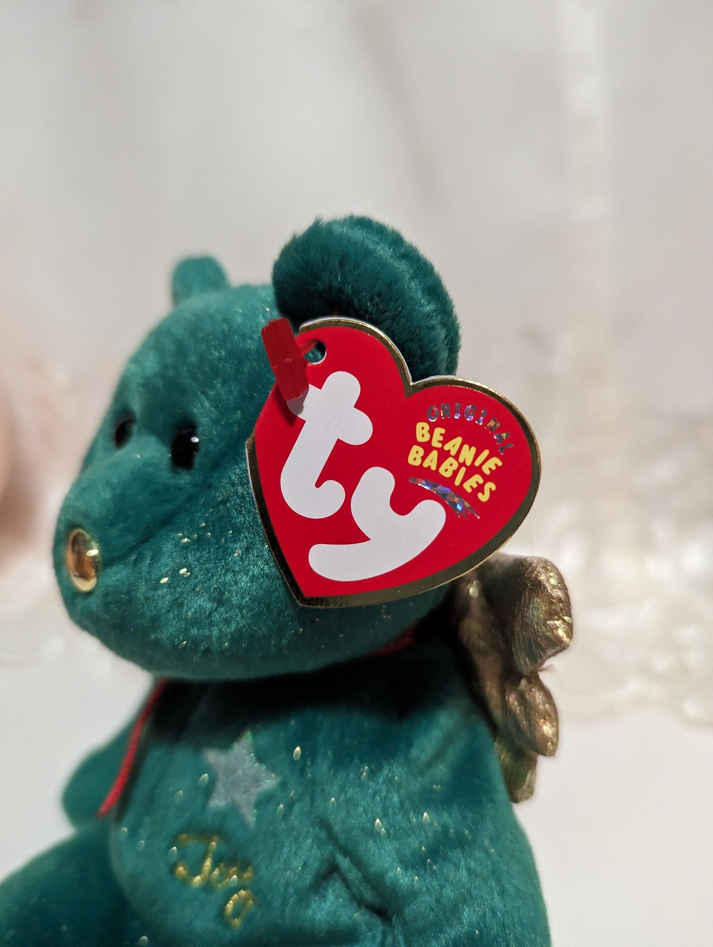 Ty Beanie Baby - Gift The Green Angel Bear (8.5 in) Joy Version - Vintage Beanies Canada
