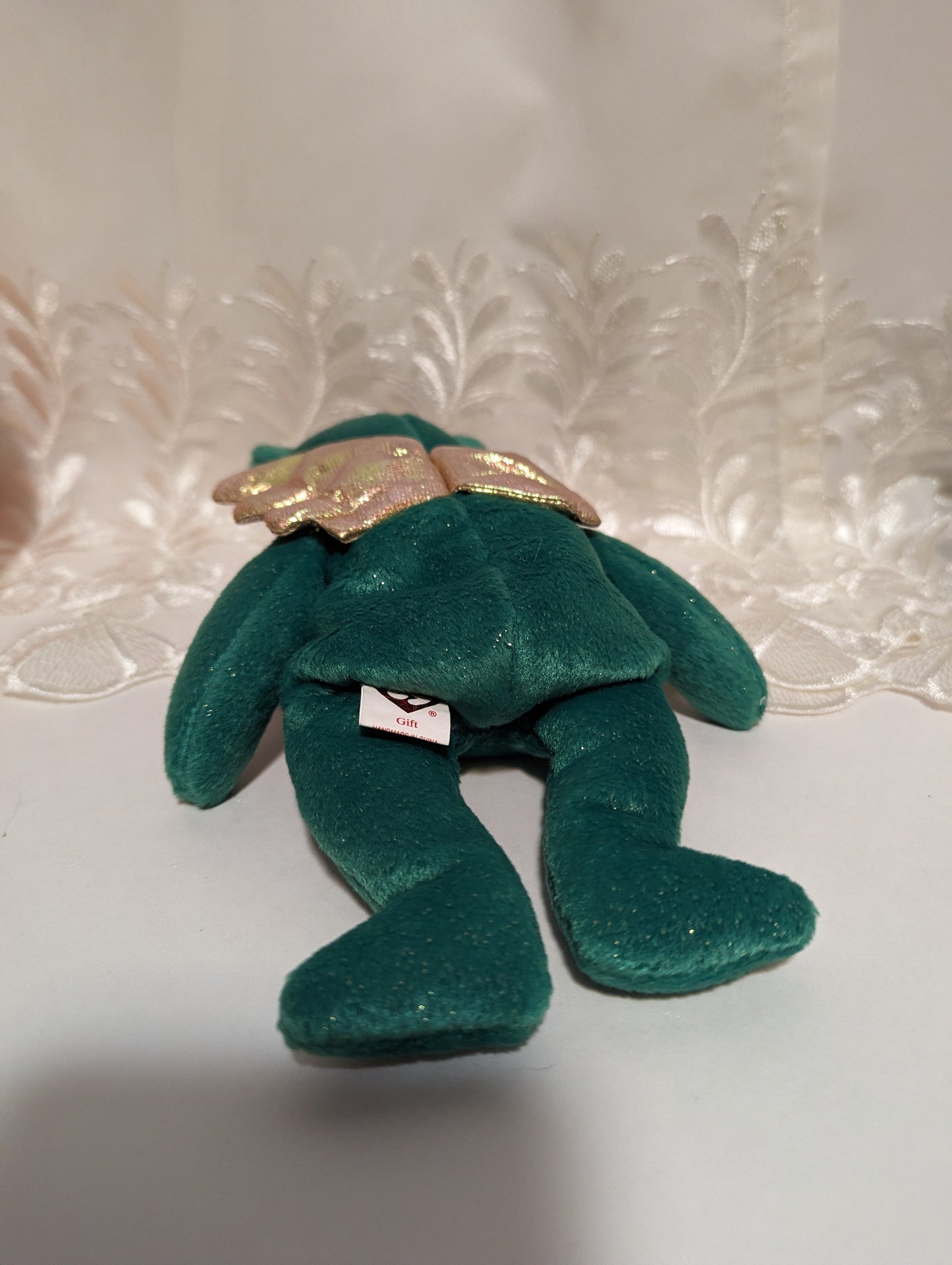 Ty Beanie Baby - Gift The Green Angel Bear (8.5 in) Joy Version - Vintage Beanies Canada