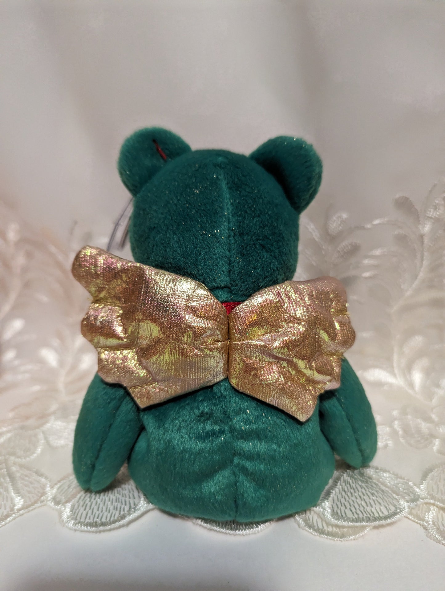 Ty Beanie Baby - Gift The Green Angel Bear (8.5 in) Joy Version - Vintage Beanies Canada
