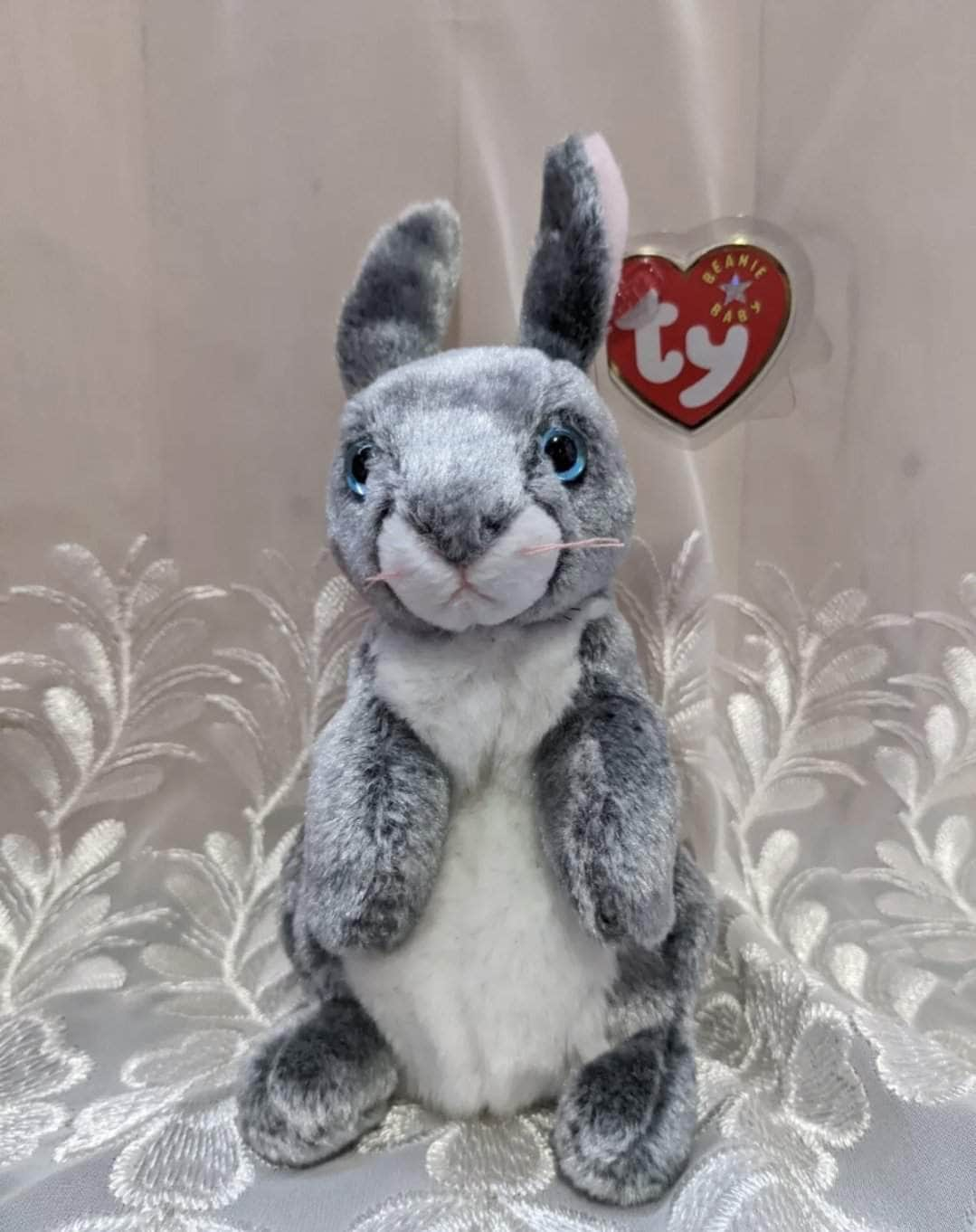 Ty Beanie Baby Hopper The Gray Bunny Rabbit 7in Vintage Beanies Canada