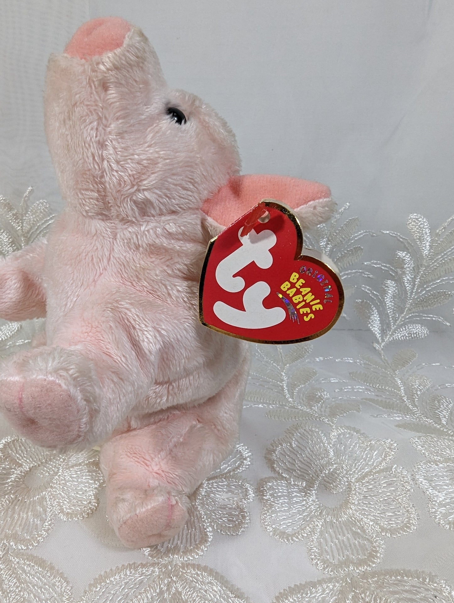 Ty Beanie Baby - Luau The Pig (6in) *Rare* Near Mint - Vintage Beanies Canada