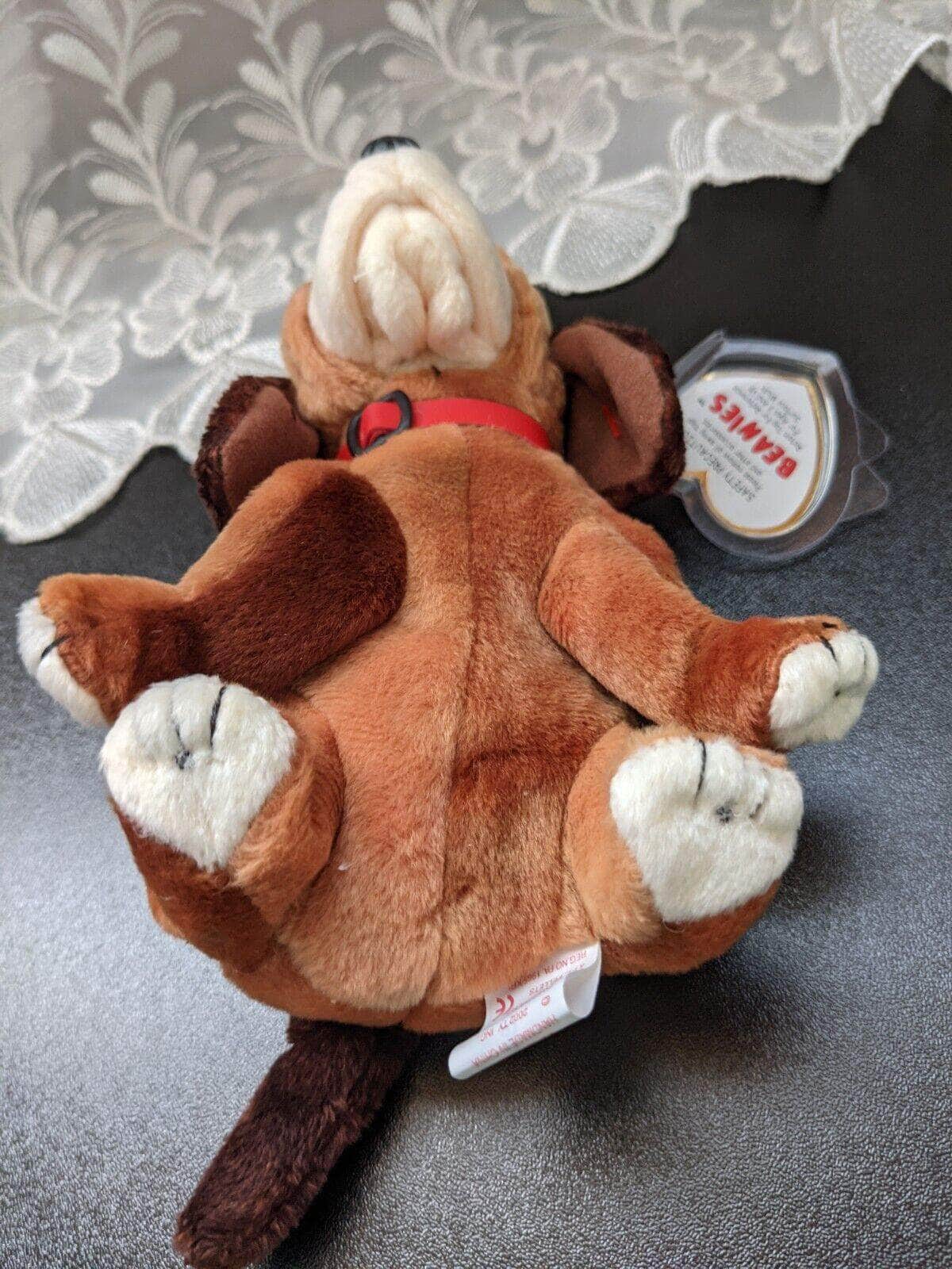 Ty Beanie Baby Of The Month - Holmes The Dog - December 2002 - Vintage Beanies Canada