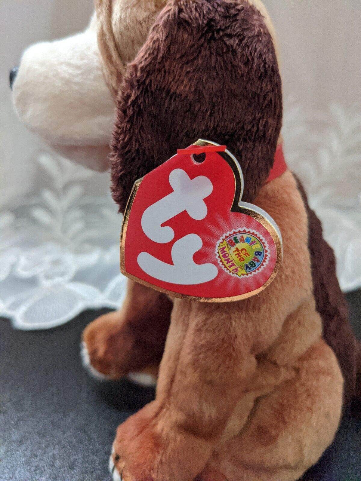 Ty Beanie Baby Of The Month - Holmes The Dog - December 2002 - Vintage Beanies Canada