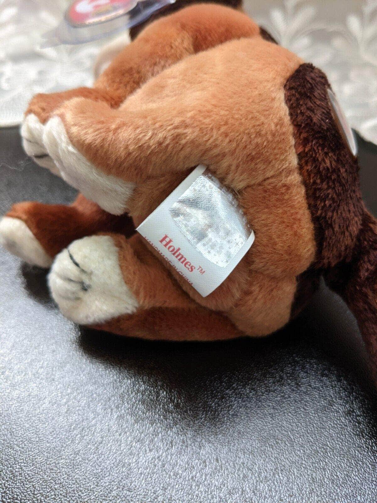 Ty Beanie Baby Of The Month - Holmes The Dog - December 2002 - Vintage Beanies Canada