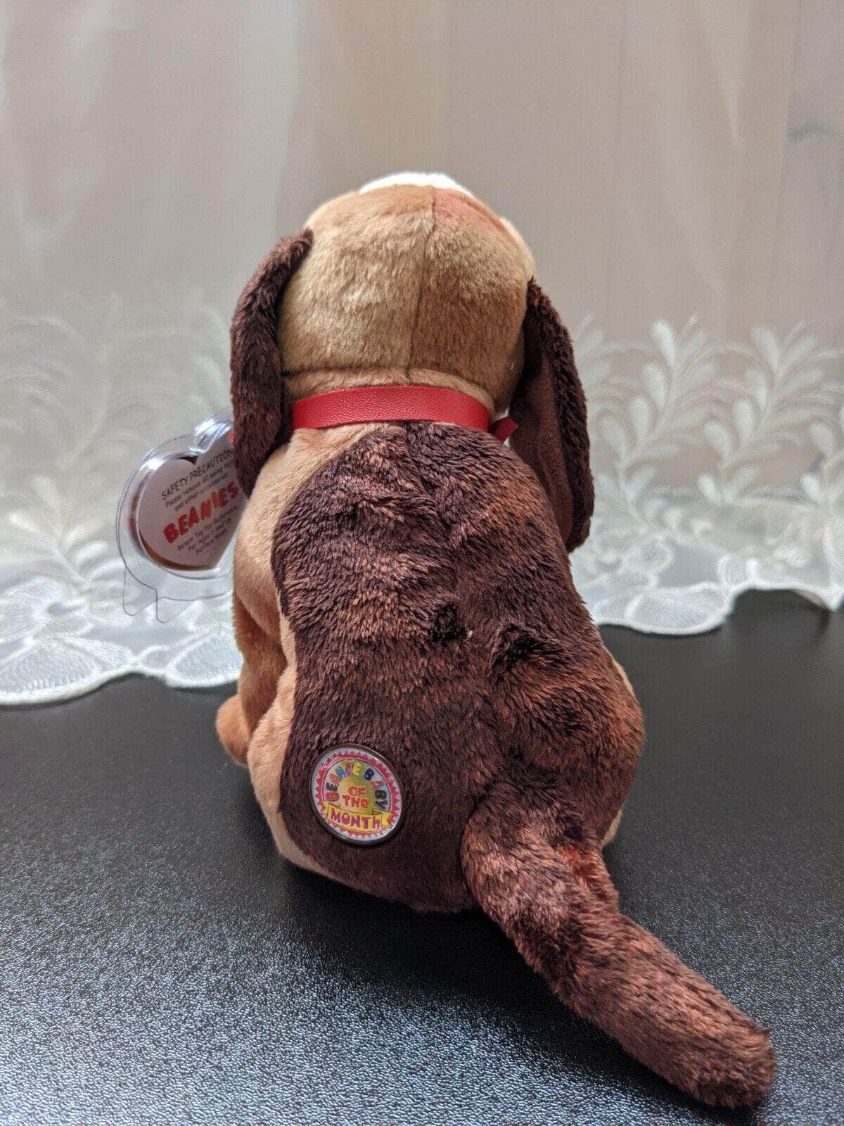 Ty Beanie Baby Of The Month - Holmes The Dog - December 2002 - Vintage Beanies Canada