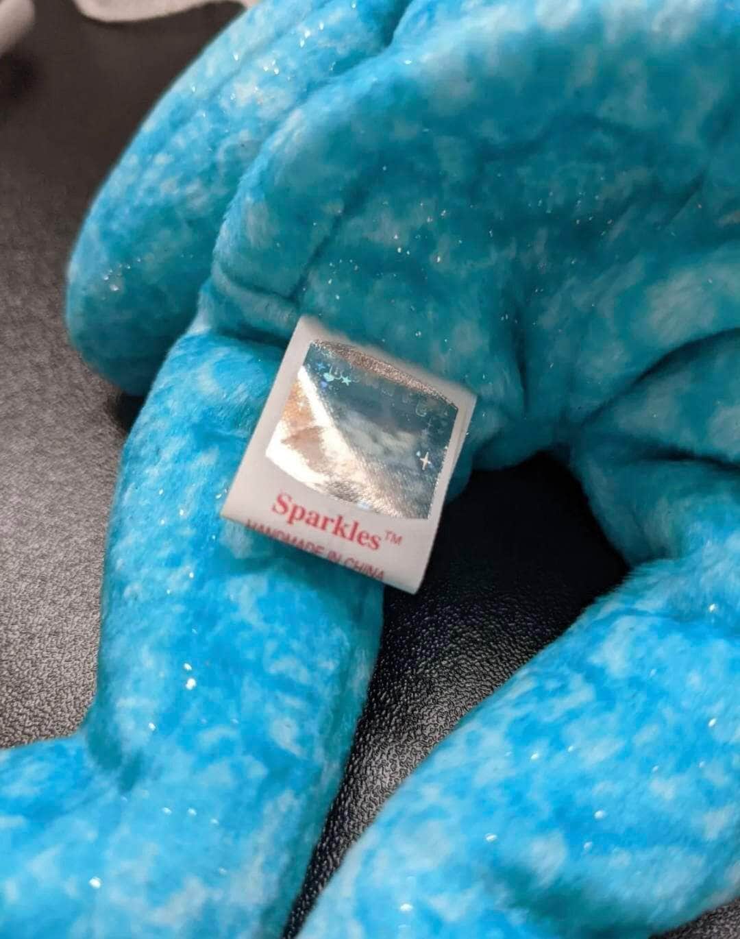 Ty Beanie Baby Of The Month - Sparkles The Blue Bear - January 2003 (8.5in) - Vintage Beanies Canada