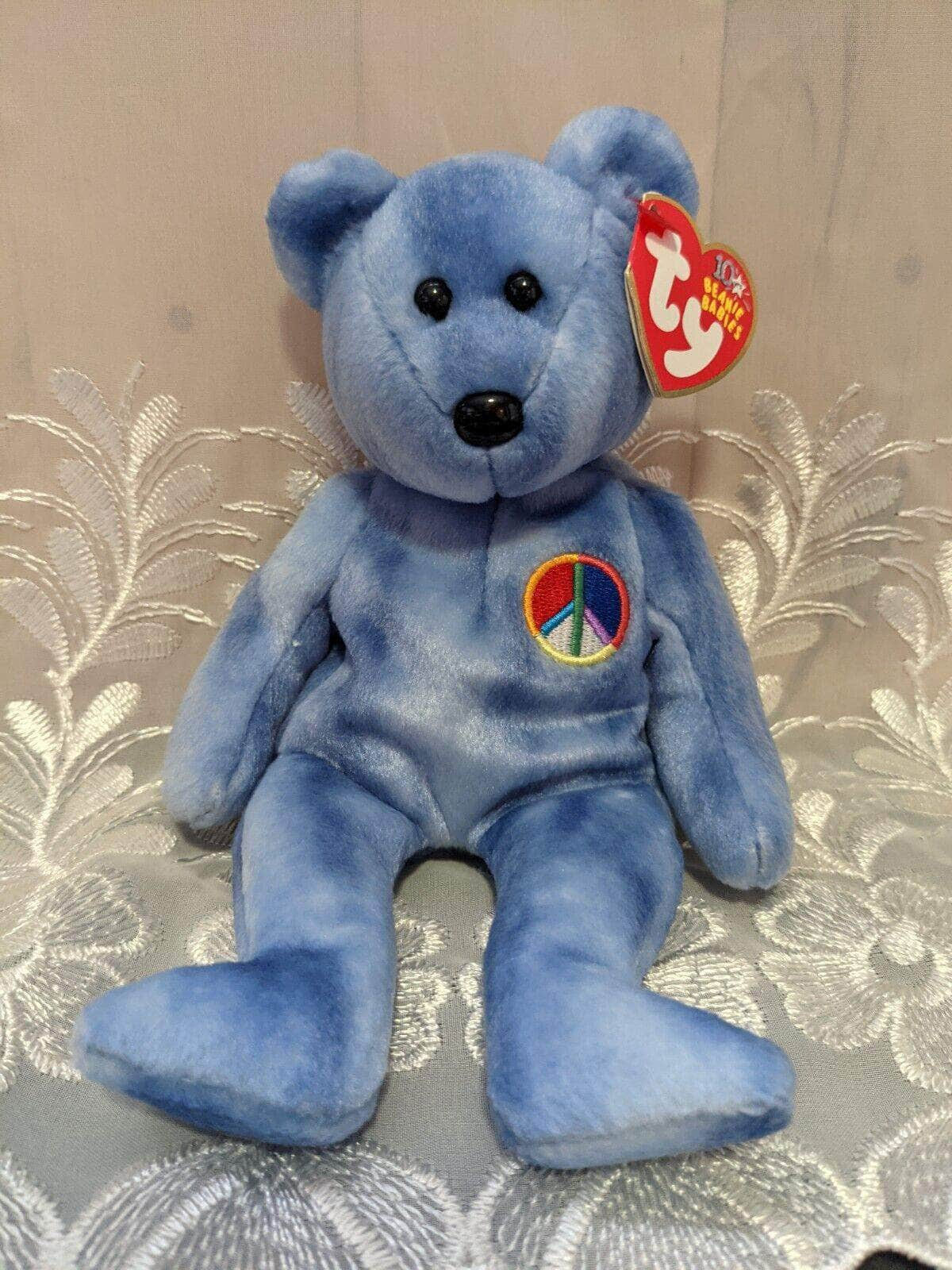 Ty newest Beanie Baby Rare Peace Bear