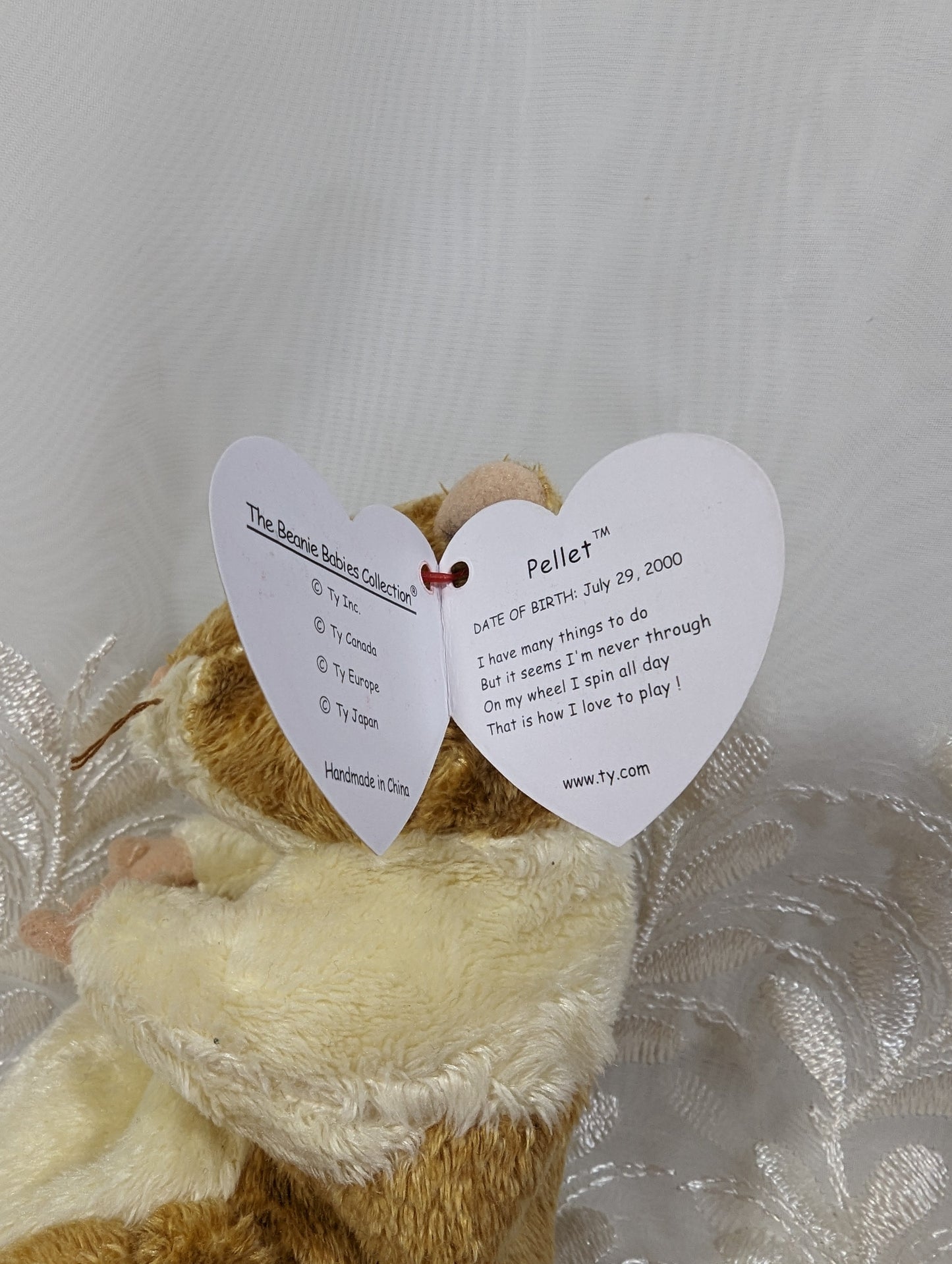 Ty Beanie Baby - Pellet The Hamster (5.5in) - Vintage Beanies Canada