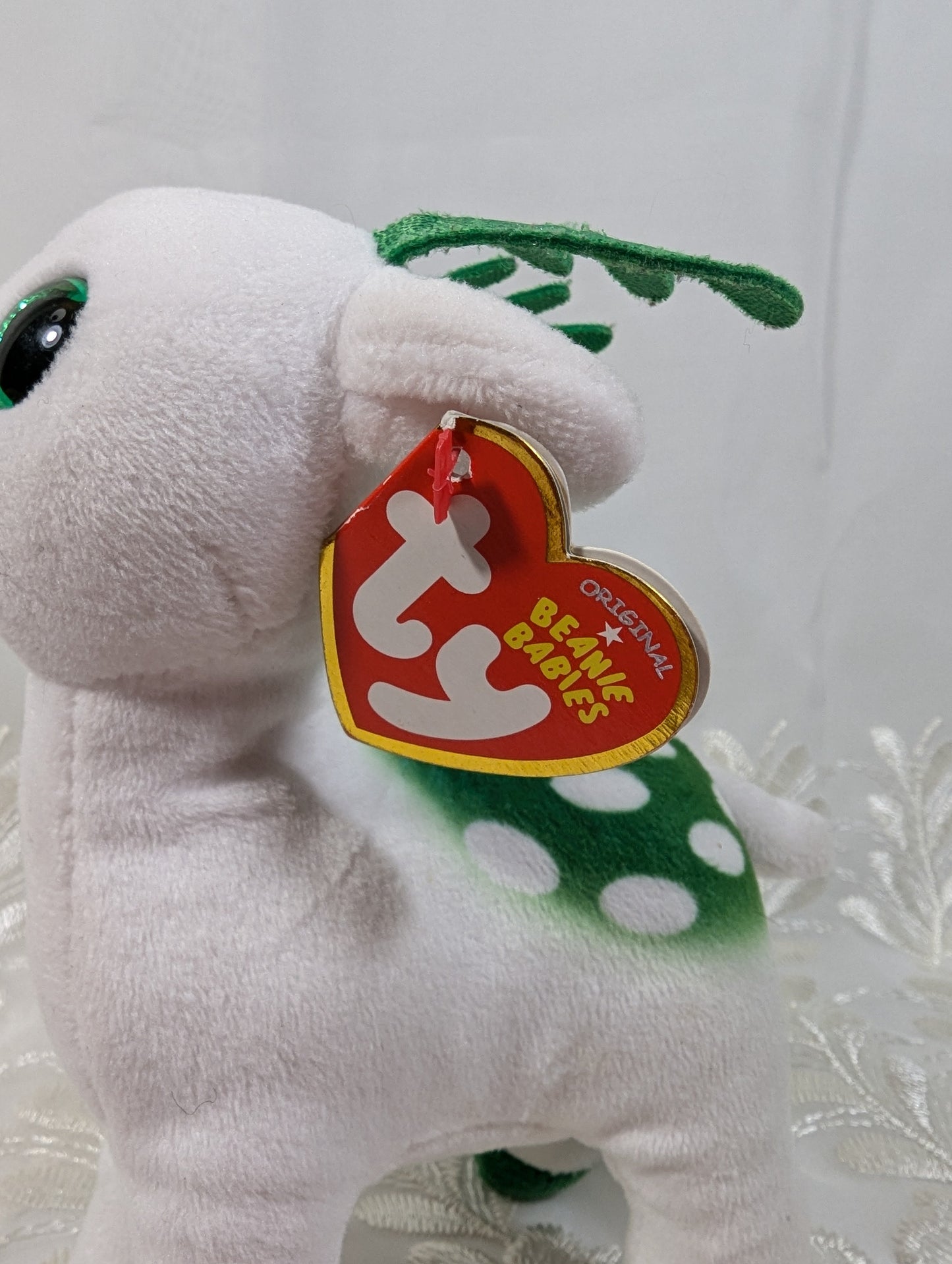 Ty Beanie Baby - Peppermint The Reindeer (6.5 in) - Vintage Beanies Canada