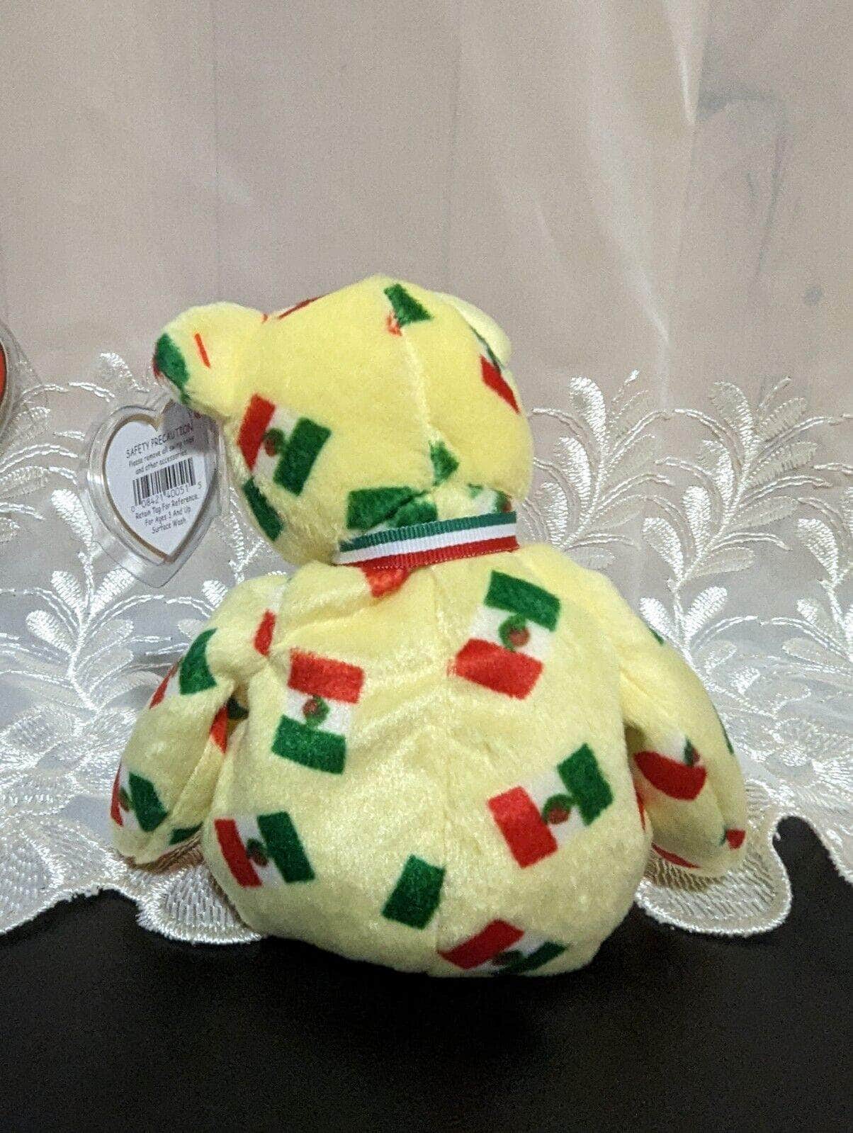 Ty Beanie Baby - Pinata The Mexico Bear - Flag Nose Version (9in) - Vintage Beanies Canada
