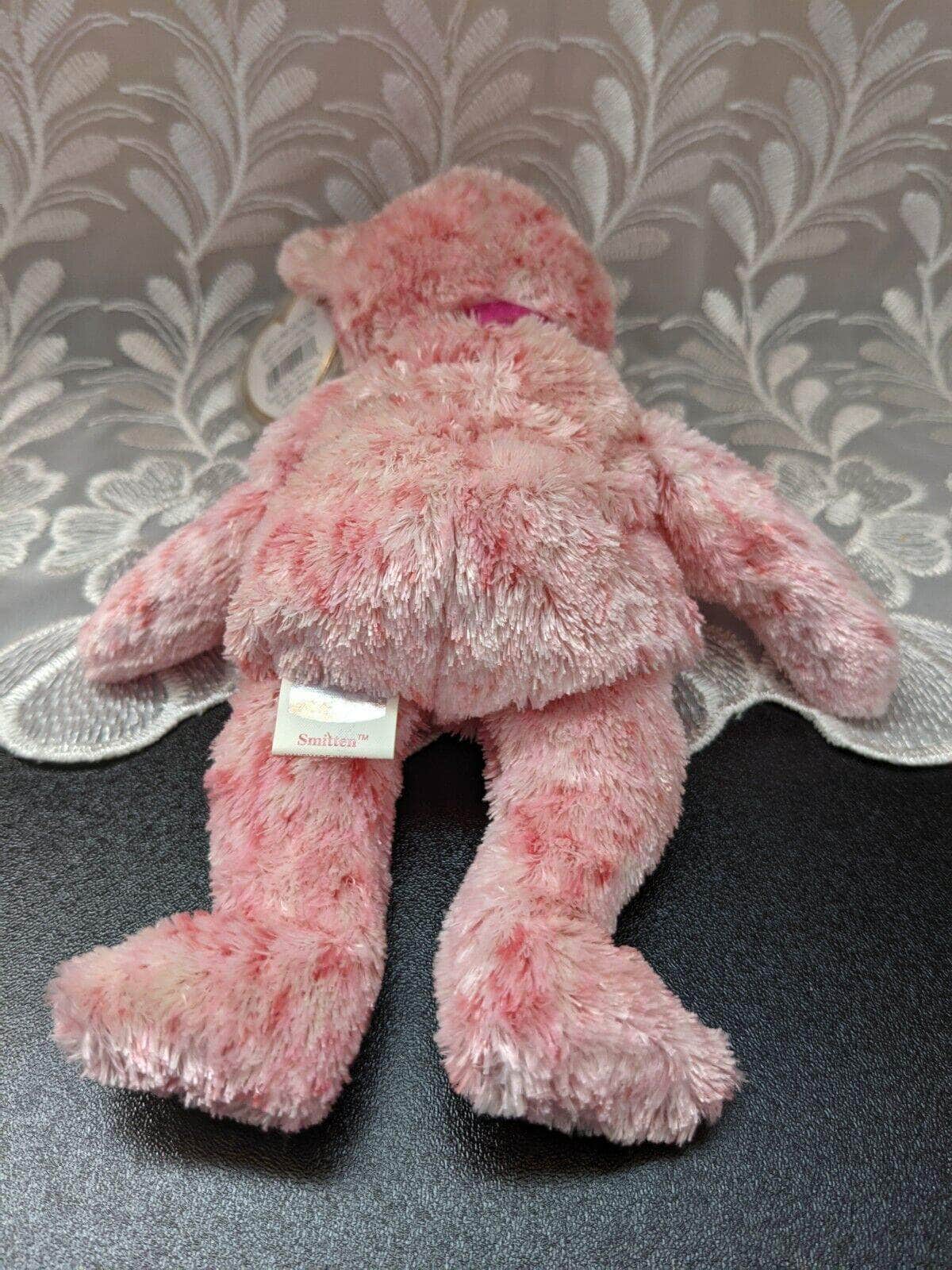 Ty Beanie Baby - Smitten Pink Bear (8.5in) Black Nose - Vintage Beanies Canada