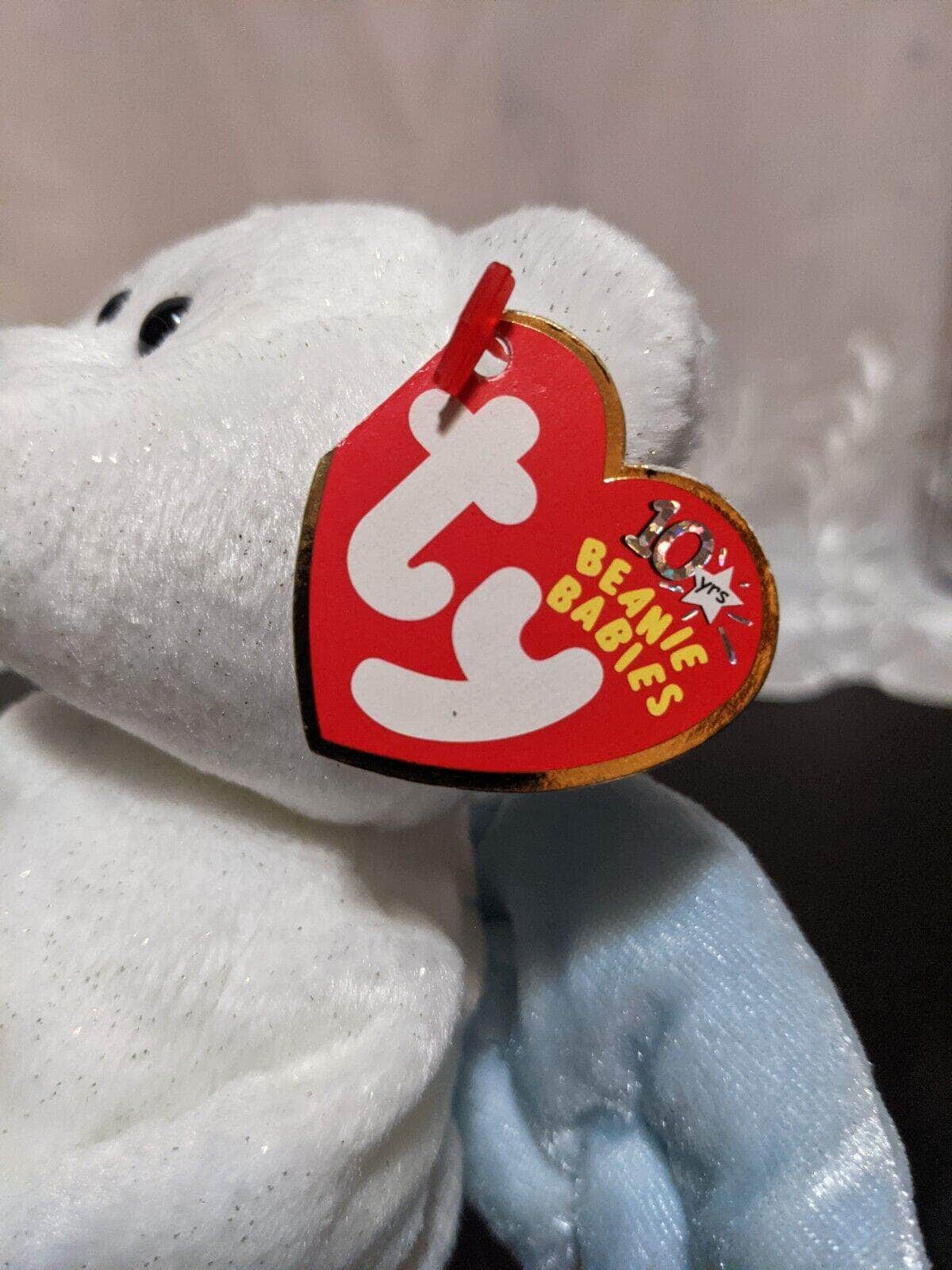 Ty Beanie Baby - Star The Angel Bear (8.5in) - Vintage Beanies Canada