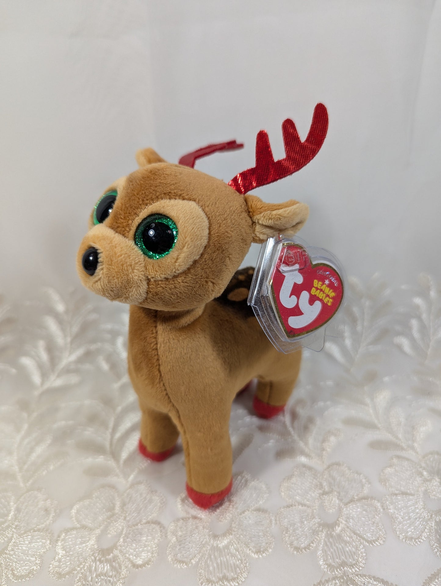 Ty Beanie Baby - Tinsel The Reindeer (6.5 in) Near Mint - Vintage Beanies Canada
