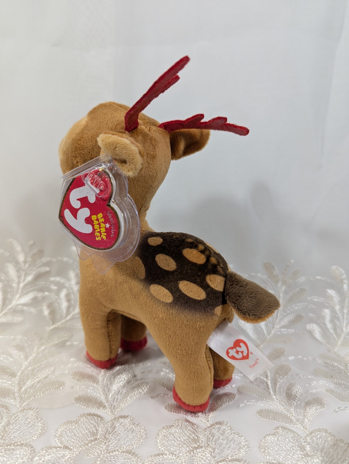 Ty Beanie Baby - Tinsel The Reindeer (6.5 in) Near Mint - Vintage Beanies Canada