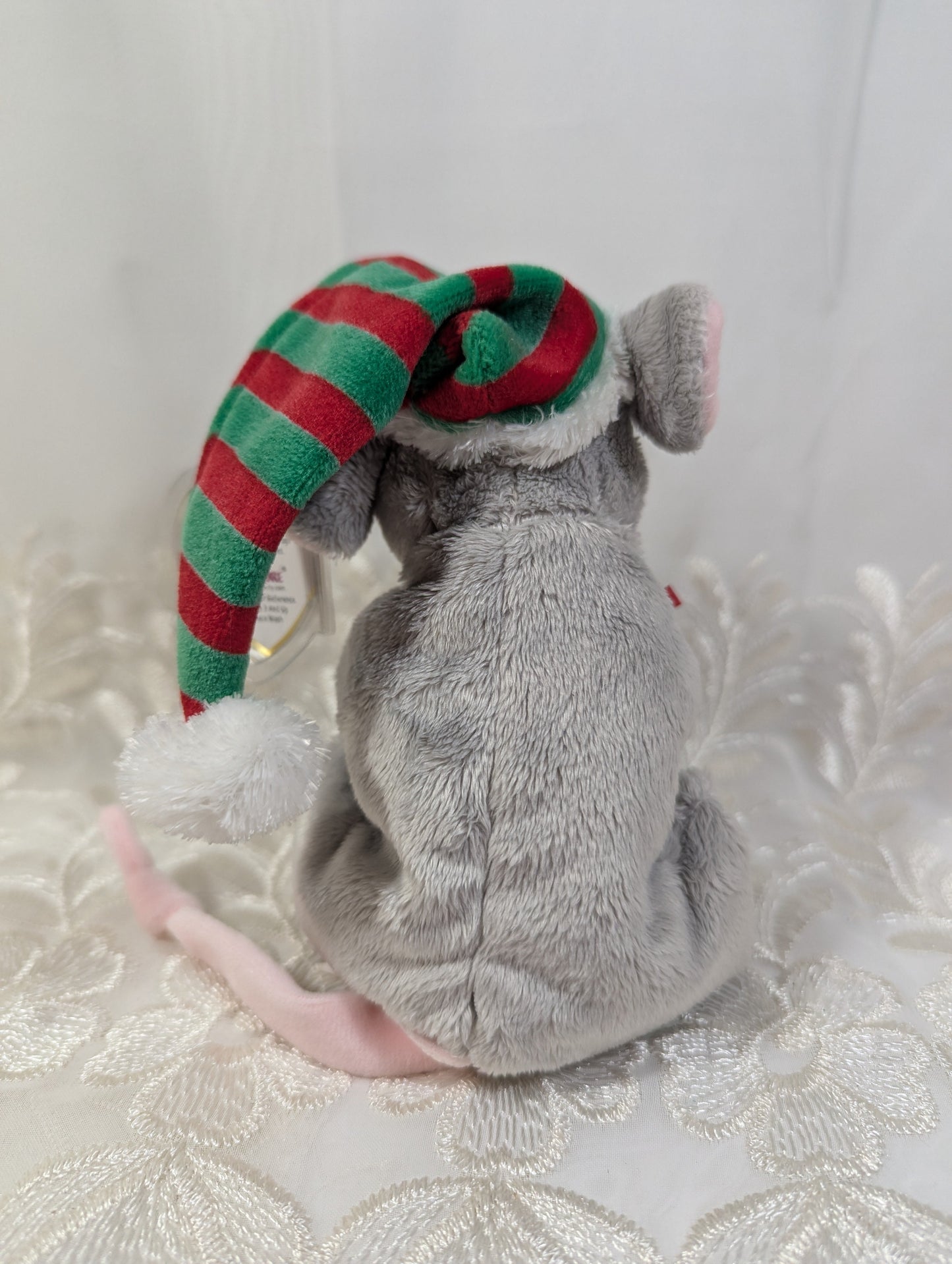 Ty Beanie Baby - Tiny Tim The Christmas Mouse (7in) Near Mint - Vintage Beanies Canada