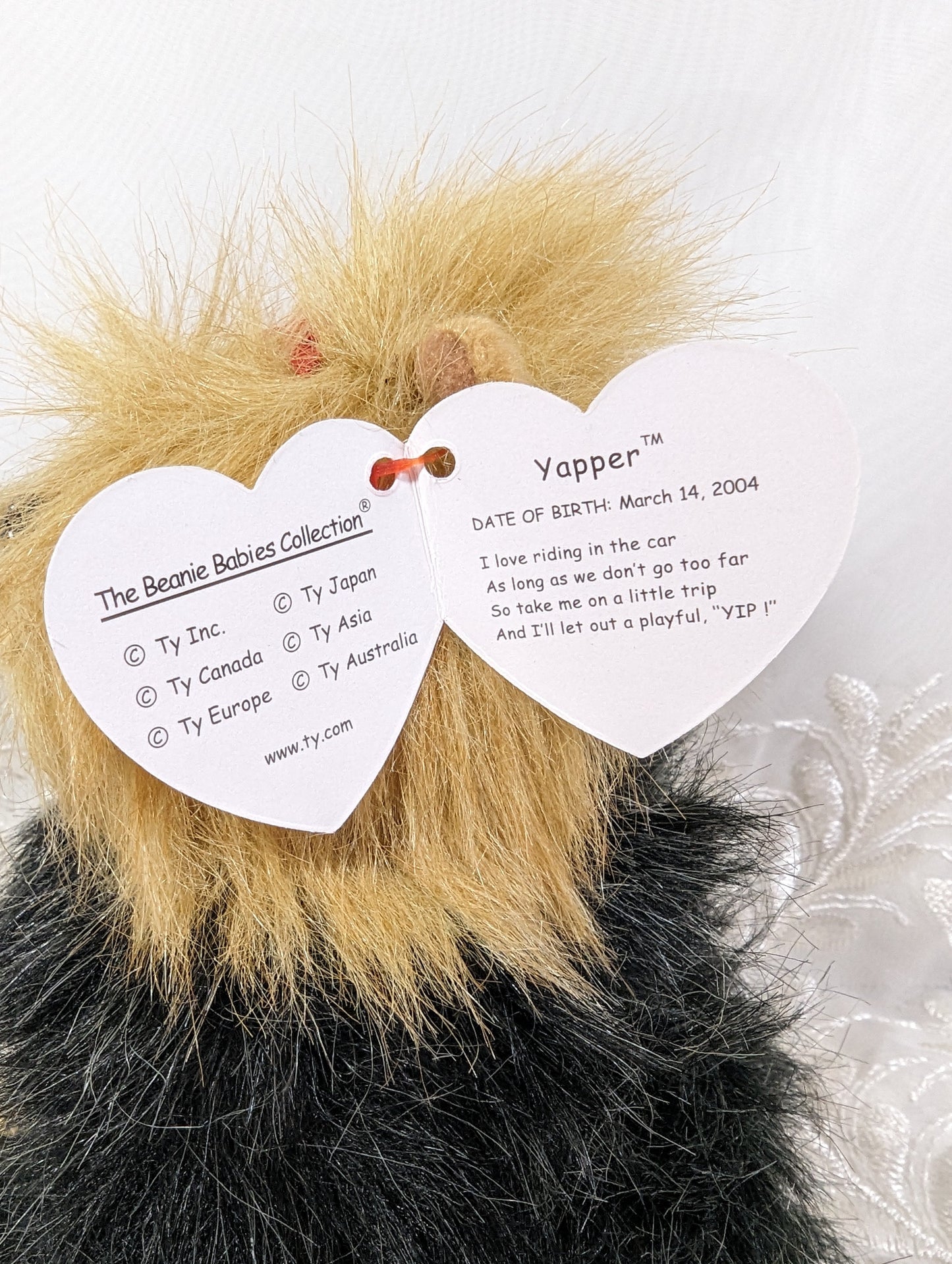 Ty Beanie Baby - Yapper The Yorkshire Terrier Dog (6in) - Vintage Beanies Canada