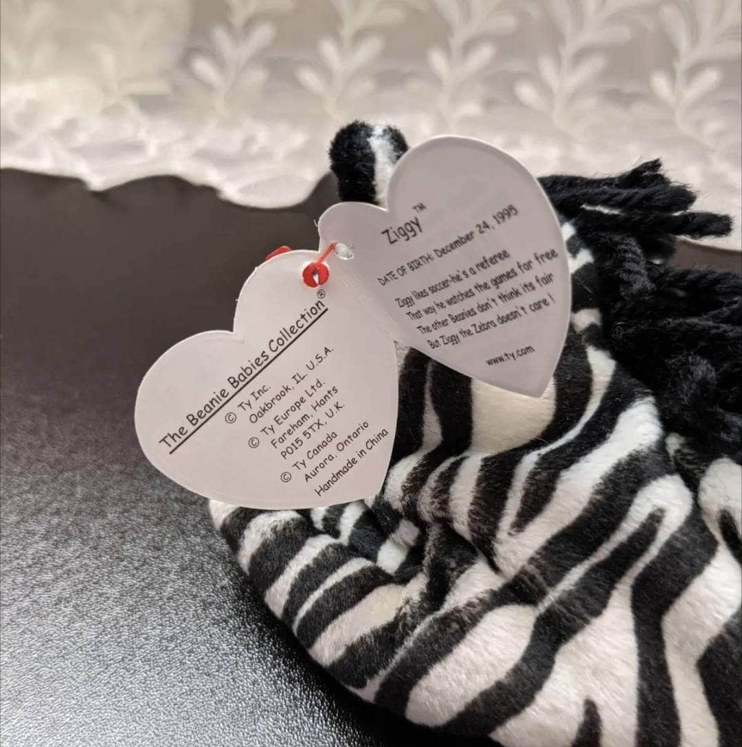 Ty Beanie Baby - Ziggy The Zebra (8in) - Vintage Beanies Canada