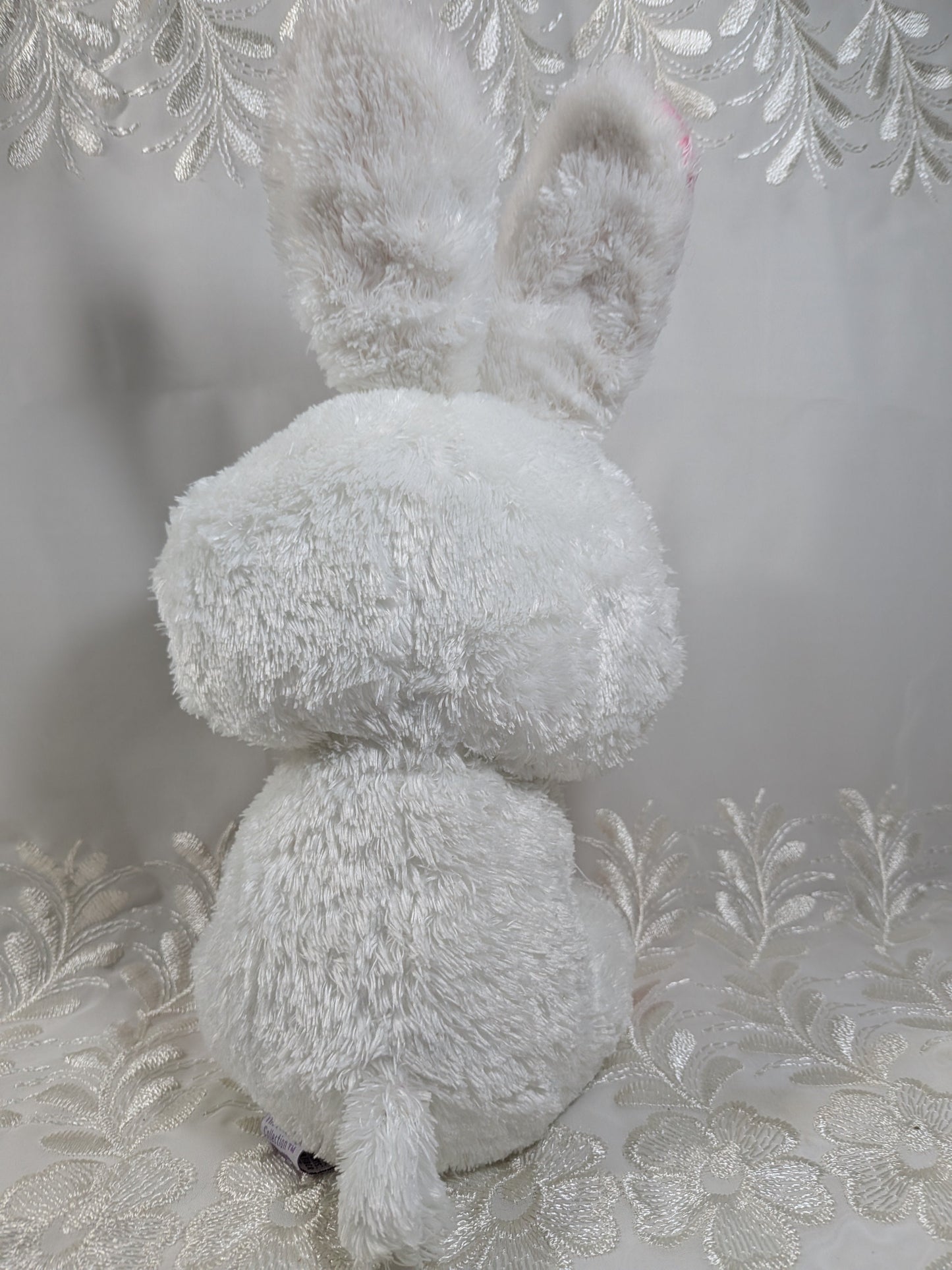 Ty Beanie Boo - Carrots The White Bunny Rabbit (9 in) *Rare* First Gen, Purple Tag - No tag - Vintage Beanies Canada