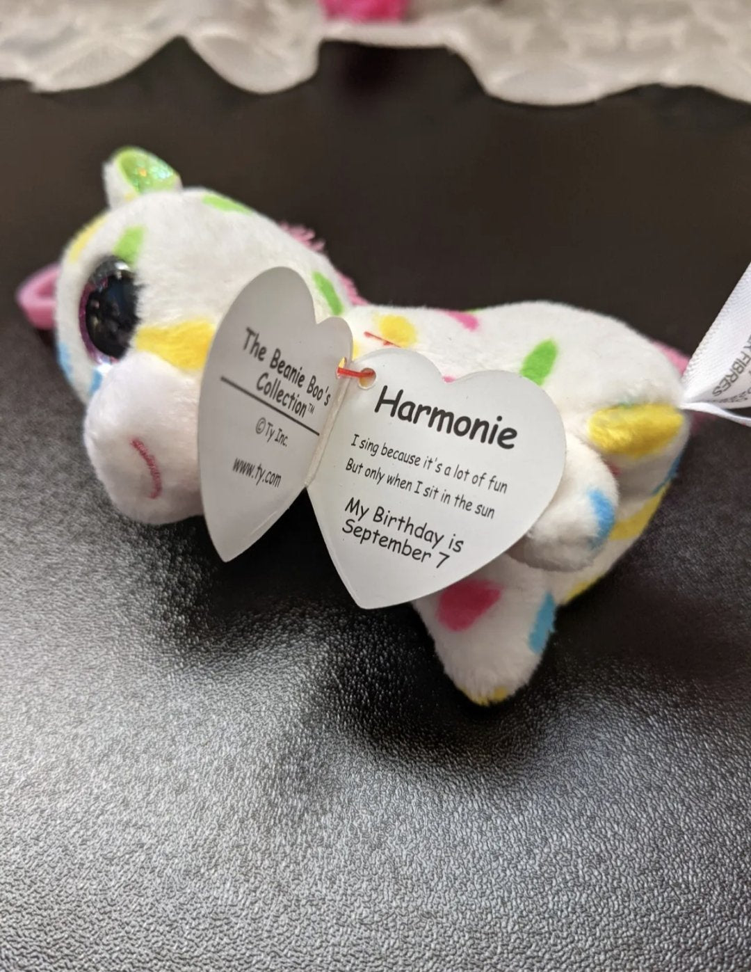 Ty Beanie Boo + Clip - Harmonie The Unicorn Lot (Sold As Set) - Vintage Beanies Canada