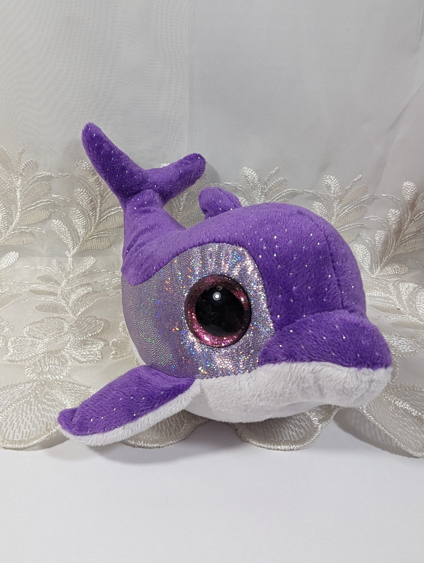 Ty Beanie Boo - Flips The Purple Dolphin (6in) - Vintage Beanies Canada