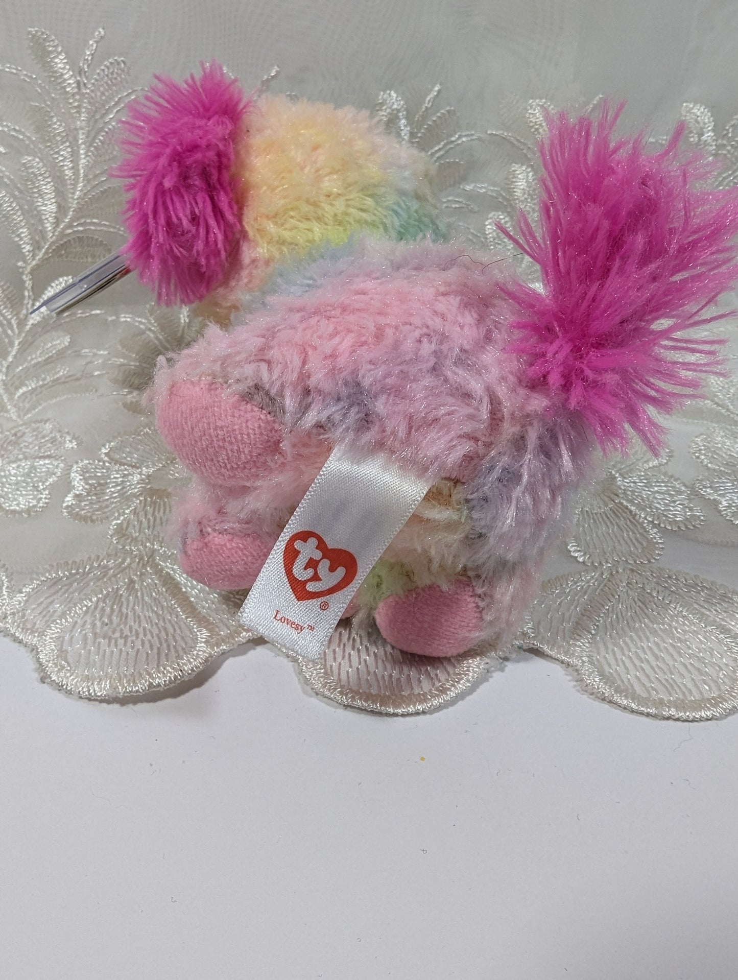 Ty Beanie Boo - Lovesy The Dog (6in) Justice Exclusive *Rare* Non - Mint Tag - Vintage Beanies Canada