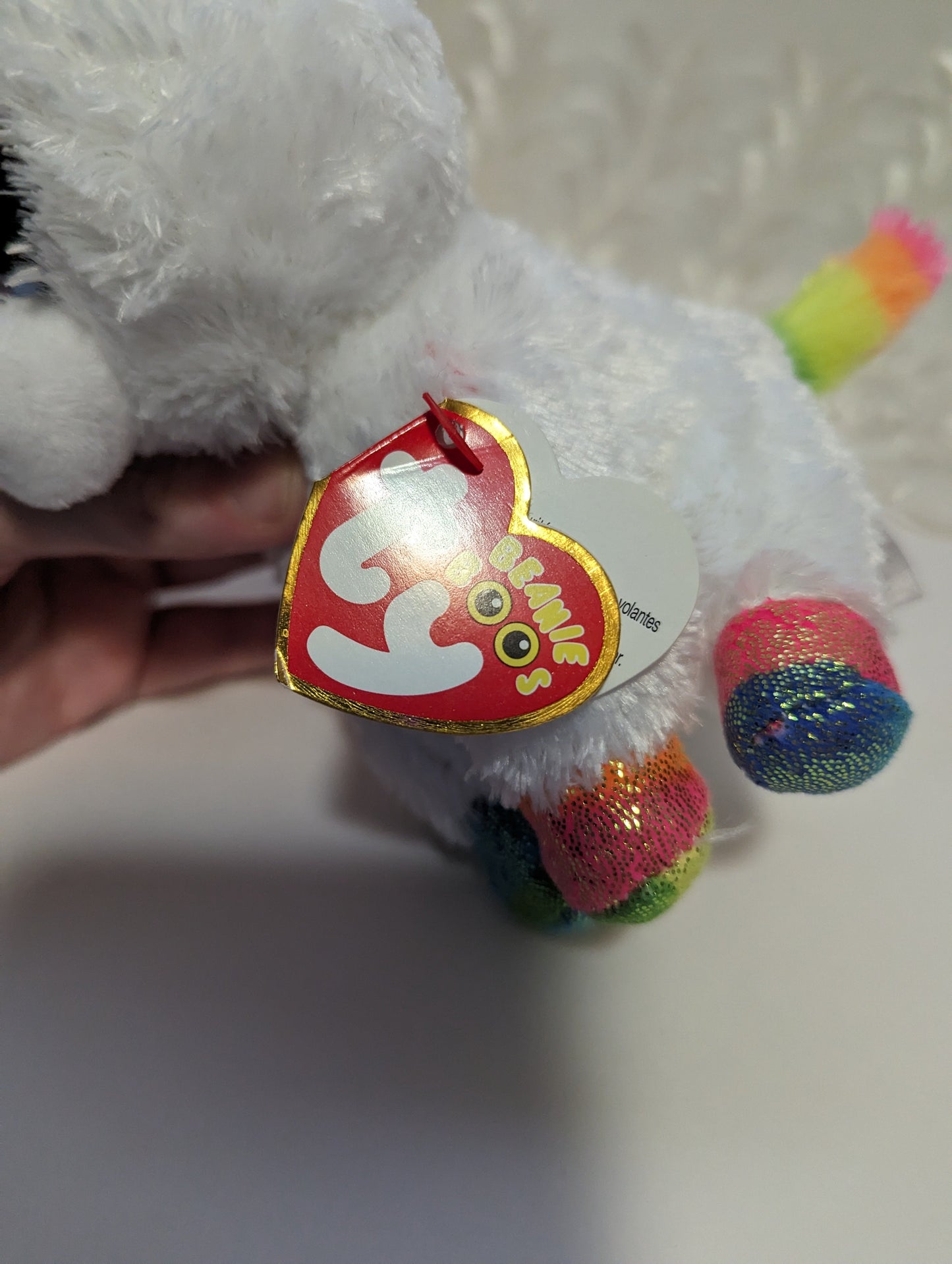 Ty Beanie Boo - Pixy The Unicorn (6in) Creased Hang Tag - Vintage Beanies Canada