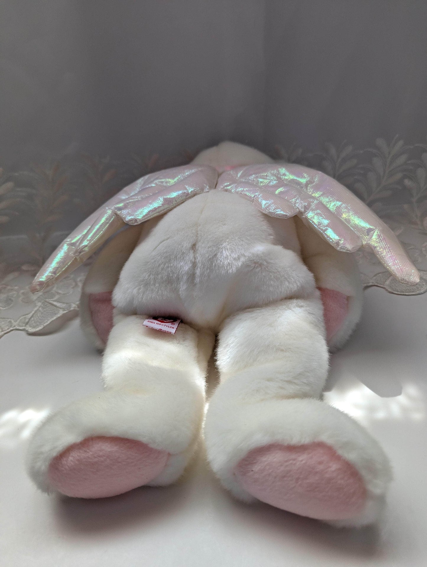 Ty Beanie Buddy - Halo The Angel Bear (13in) - Vintage Beanies Canada