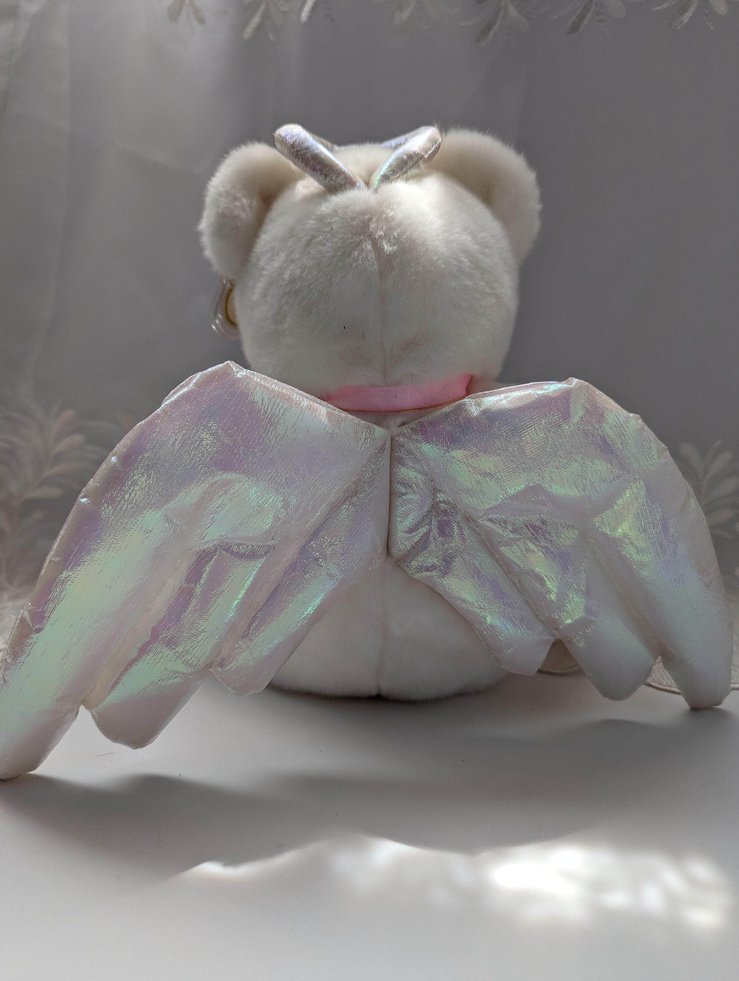 Ty Beanie Buddy - Halo The Angel Bear (13in) - Vintage Beanies Canada