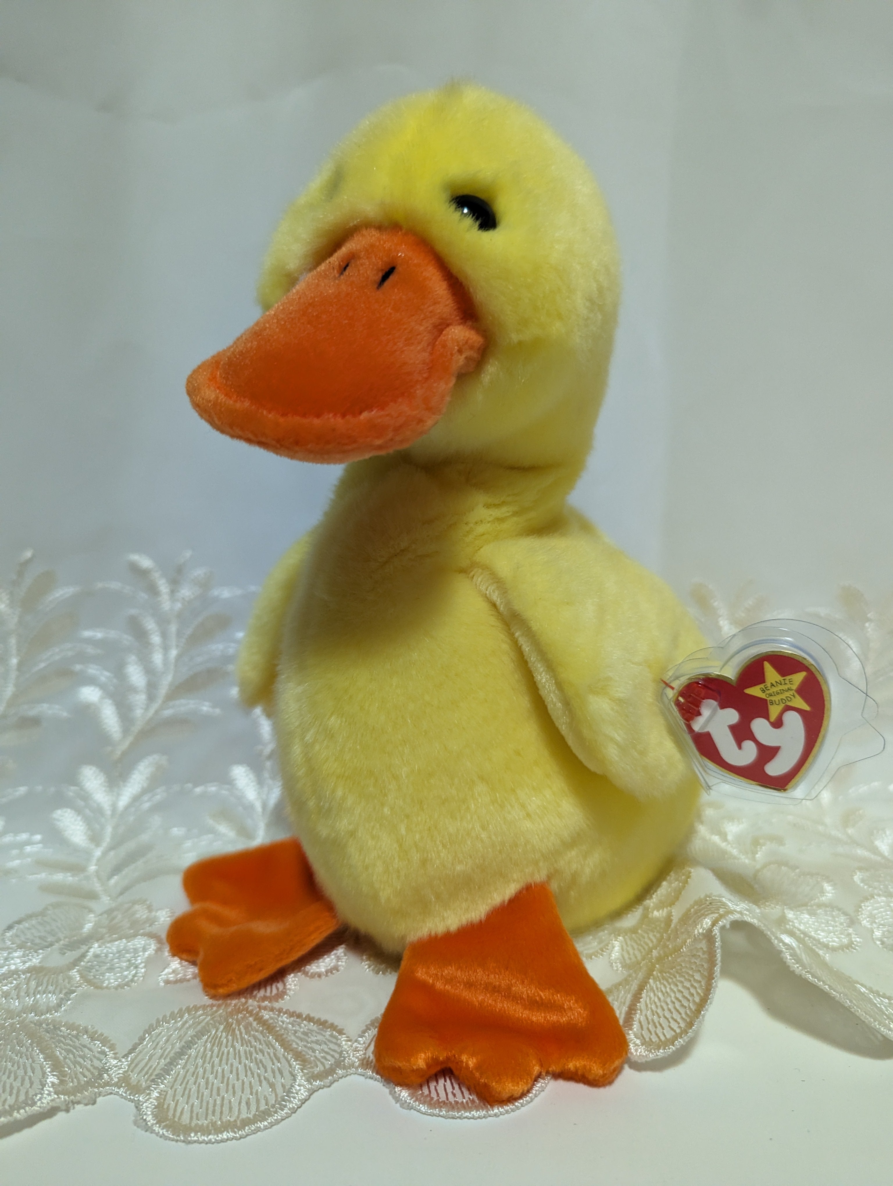 Yellow fashion duck beanie baby