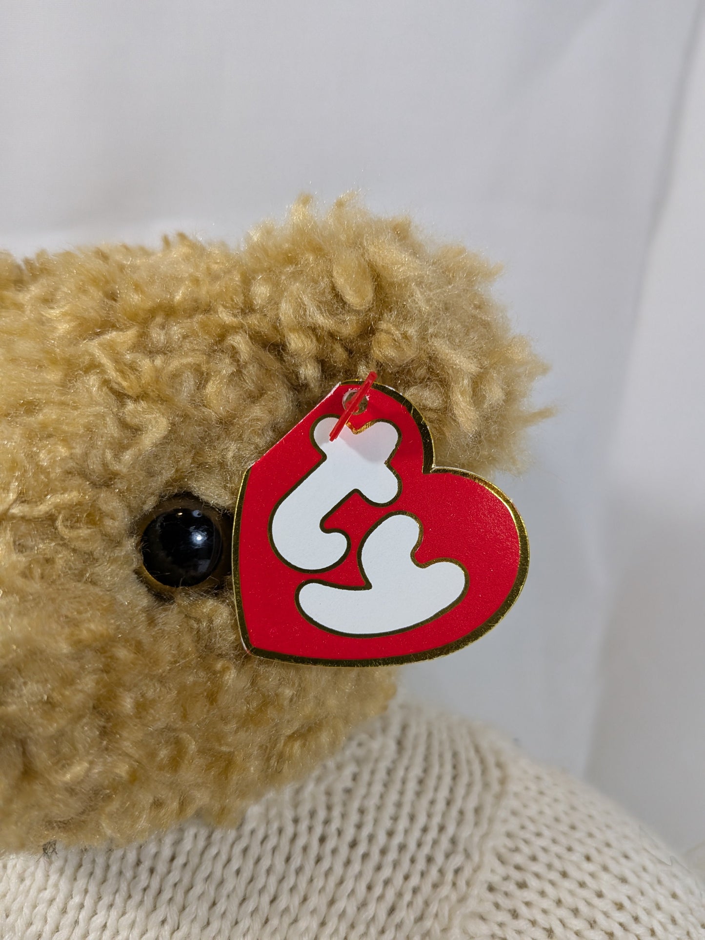 Ty Classic Collection - Baby Curly The Bear With USA Shirt (11 in) - Vintage Beanies Canada