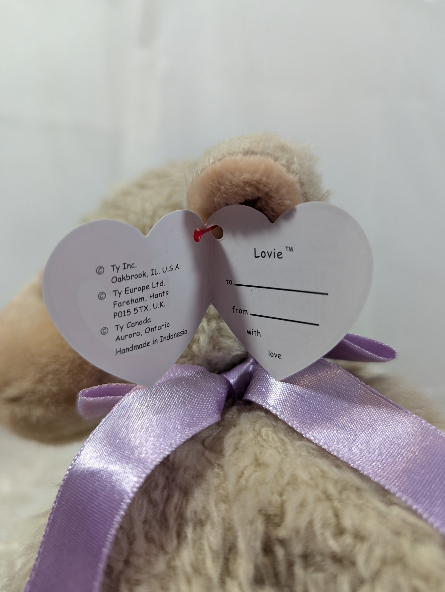 Ty Classic Collection - Lovie The Lamb (9 in) - Vintage Beanies Canada