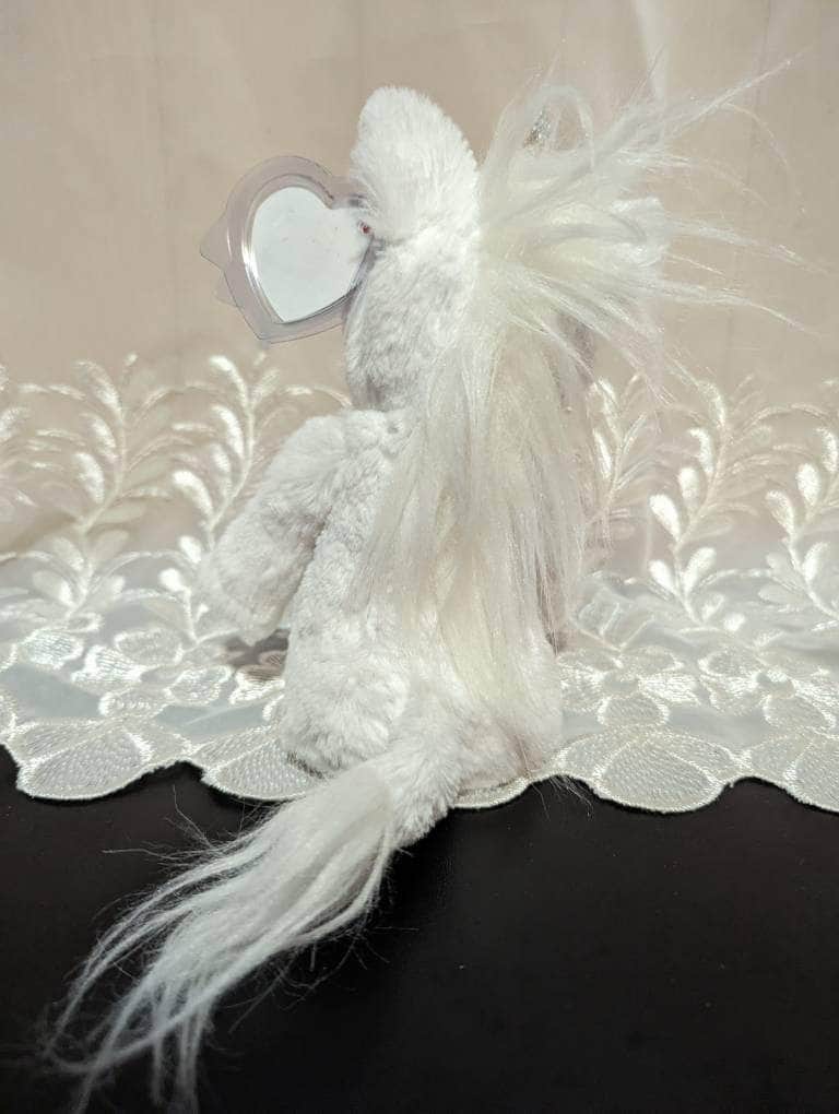 Ty Cuddlys - Angus The White Unicorn (8 in) - Vintage Beanies Canada