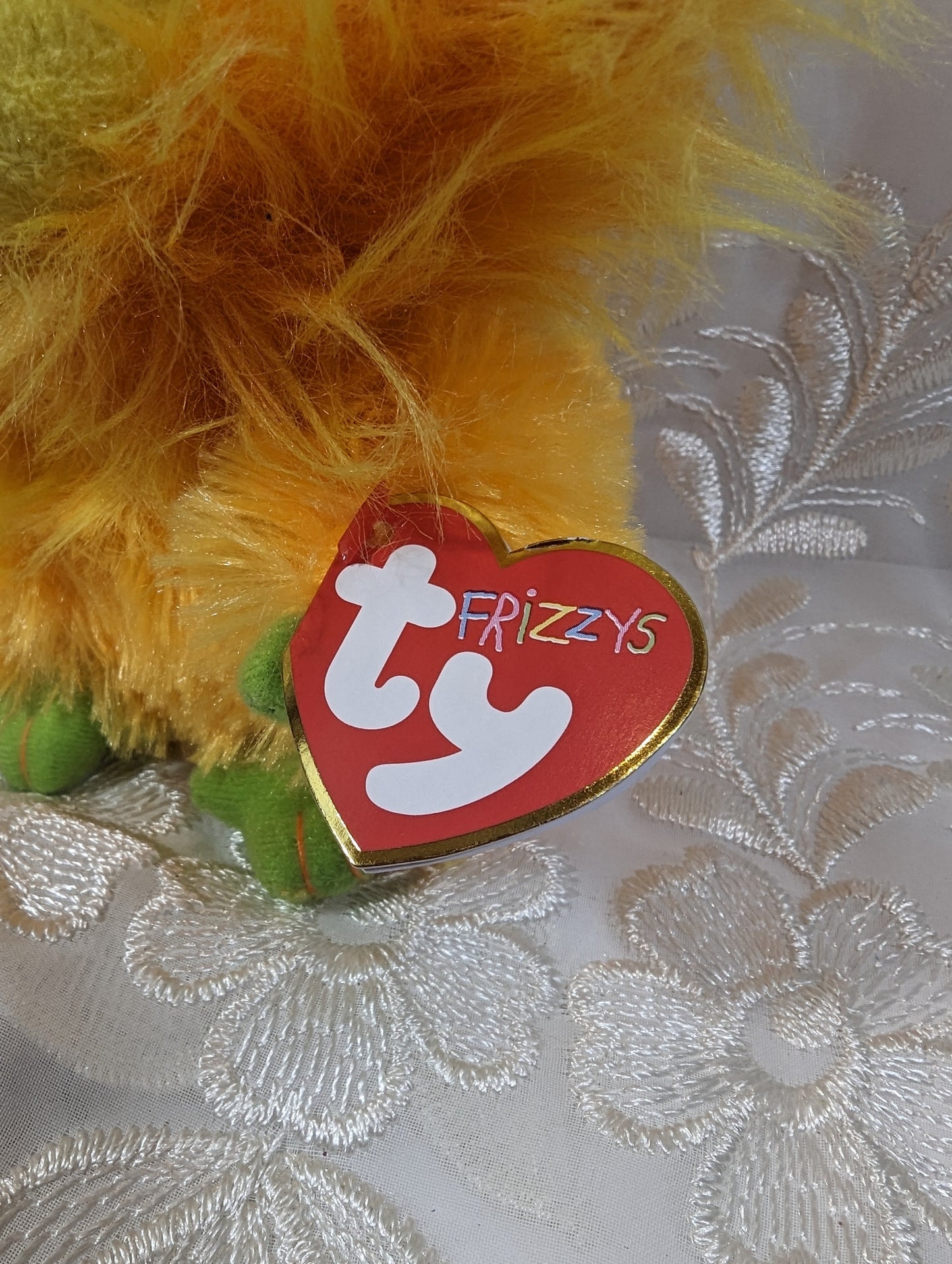 Ty Frizzys Collection - Tang the Orange Monster (7in) - Vintage Beanies Canada