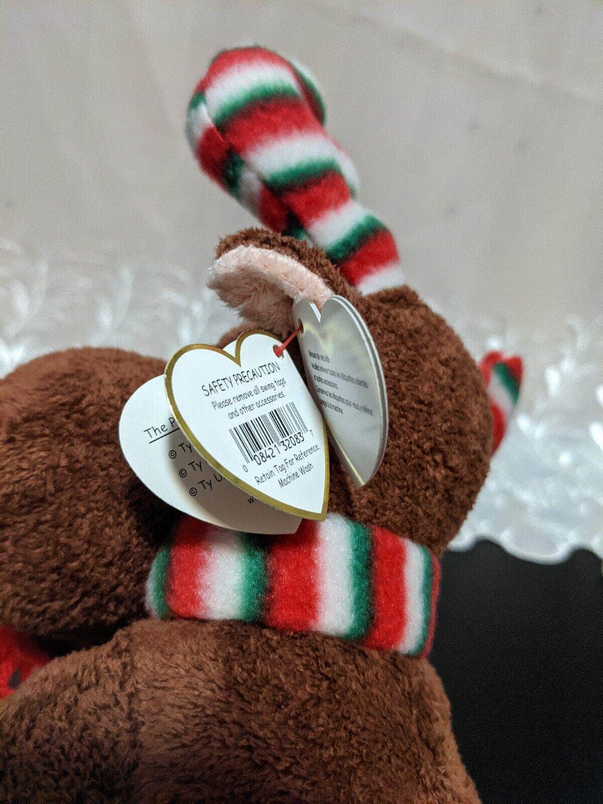 Ty Pluffies Collection - Merry Moose The Christmas Moose (9in) - Vintage Beanies Canada
