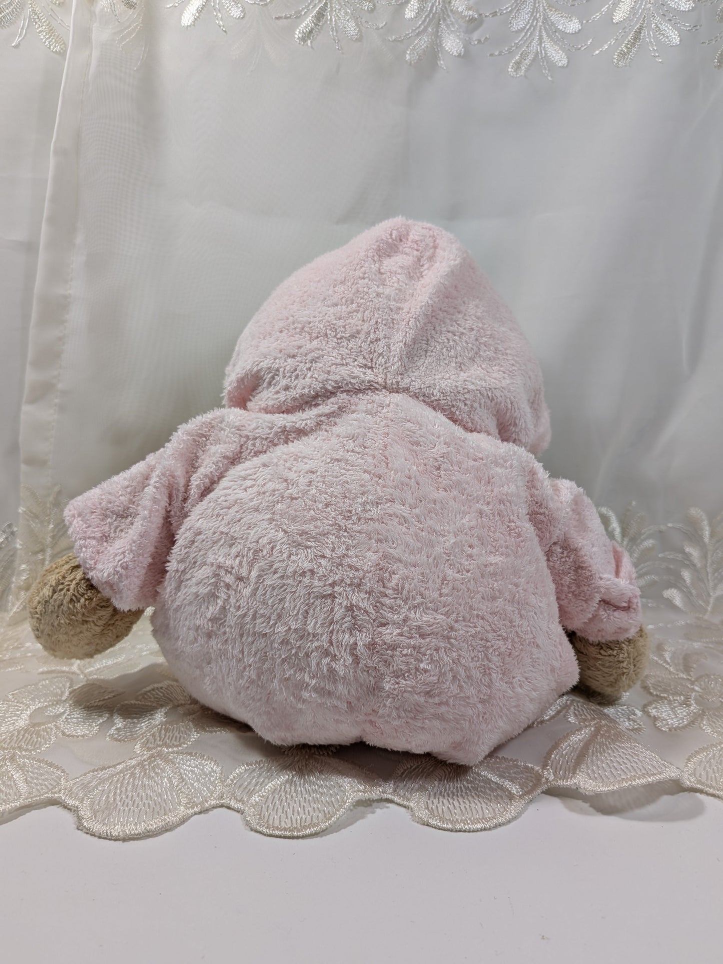 Ty Pluffies Collection - Pink PJ Bear (12in) Love To Baby - Non - removable Pajamas - No Hang Tag - Vintage Beanies Canada