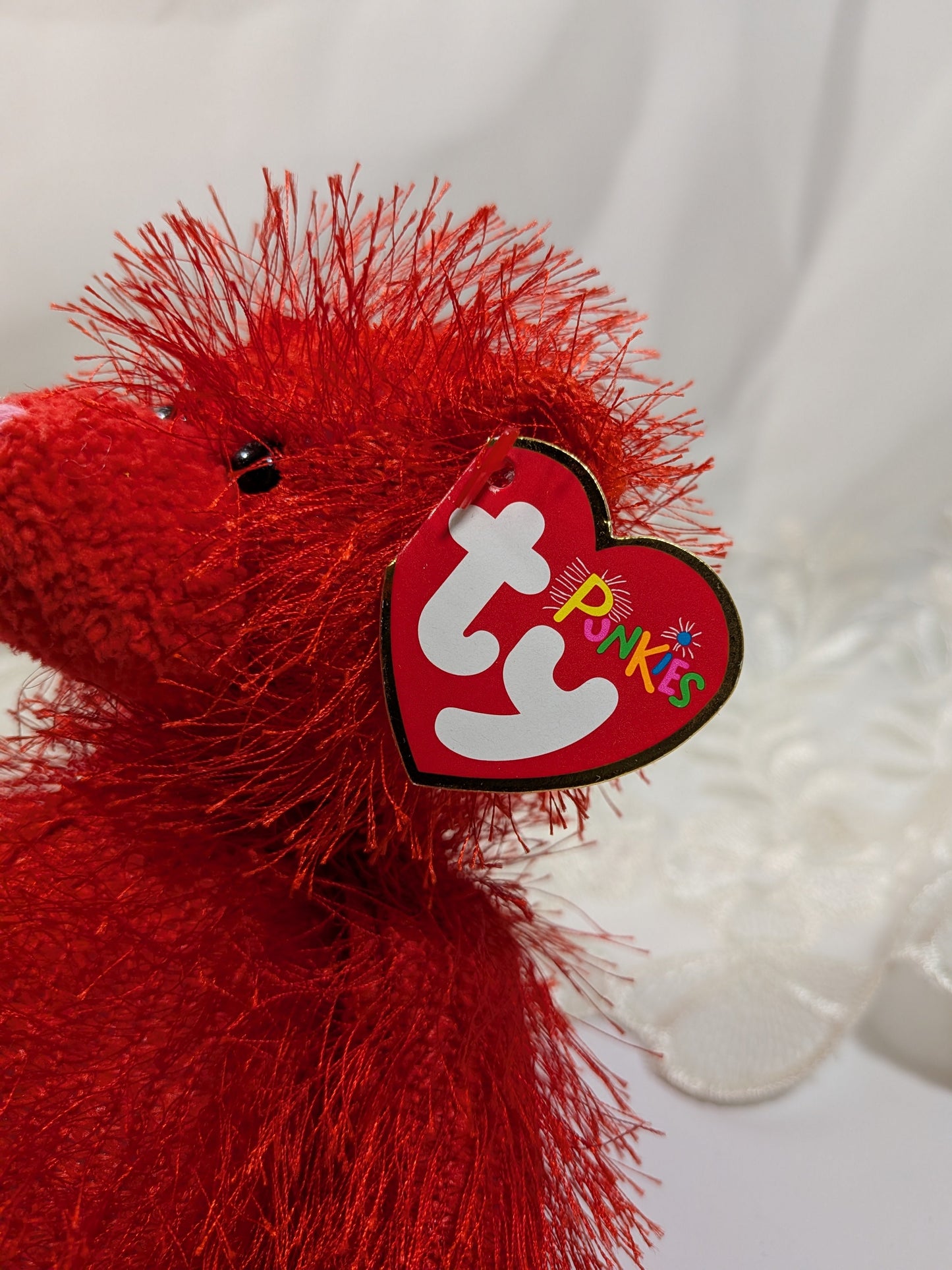 Ty Punkies - Sizzles The Red Bear (9in) - Vintage Beanies Canada