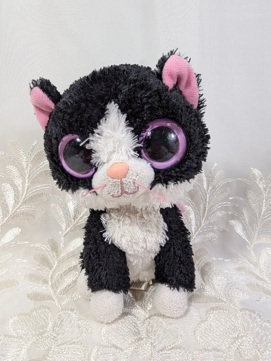 Ty Beanie Boo - Pepper The Black And White Cat (6in) Rare First Gen *Pre-Owned condition*