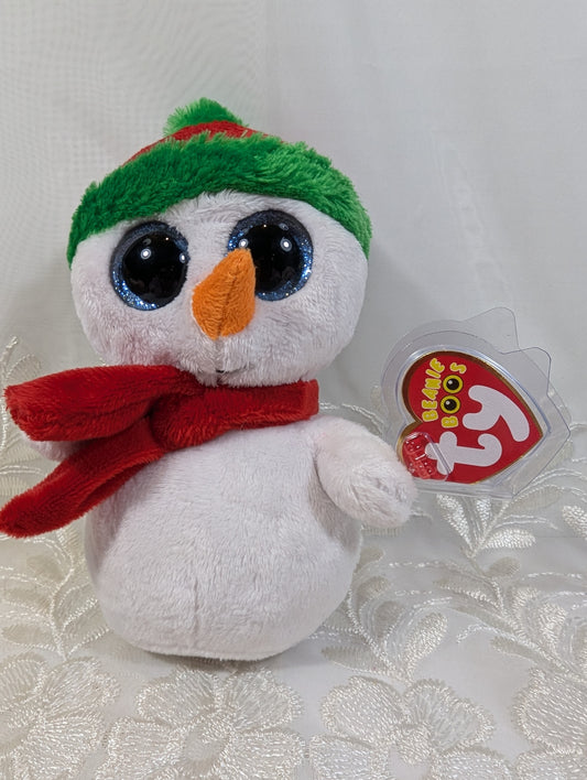 Ty Beanie Boo - Scoops The Snowman (6in)