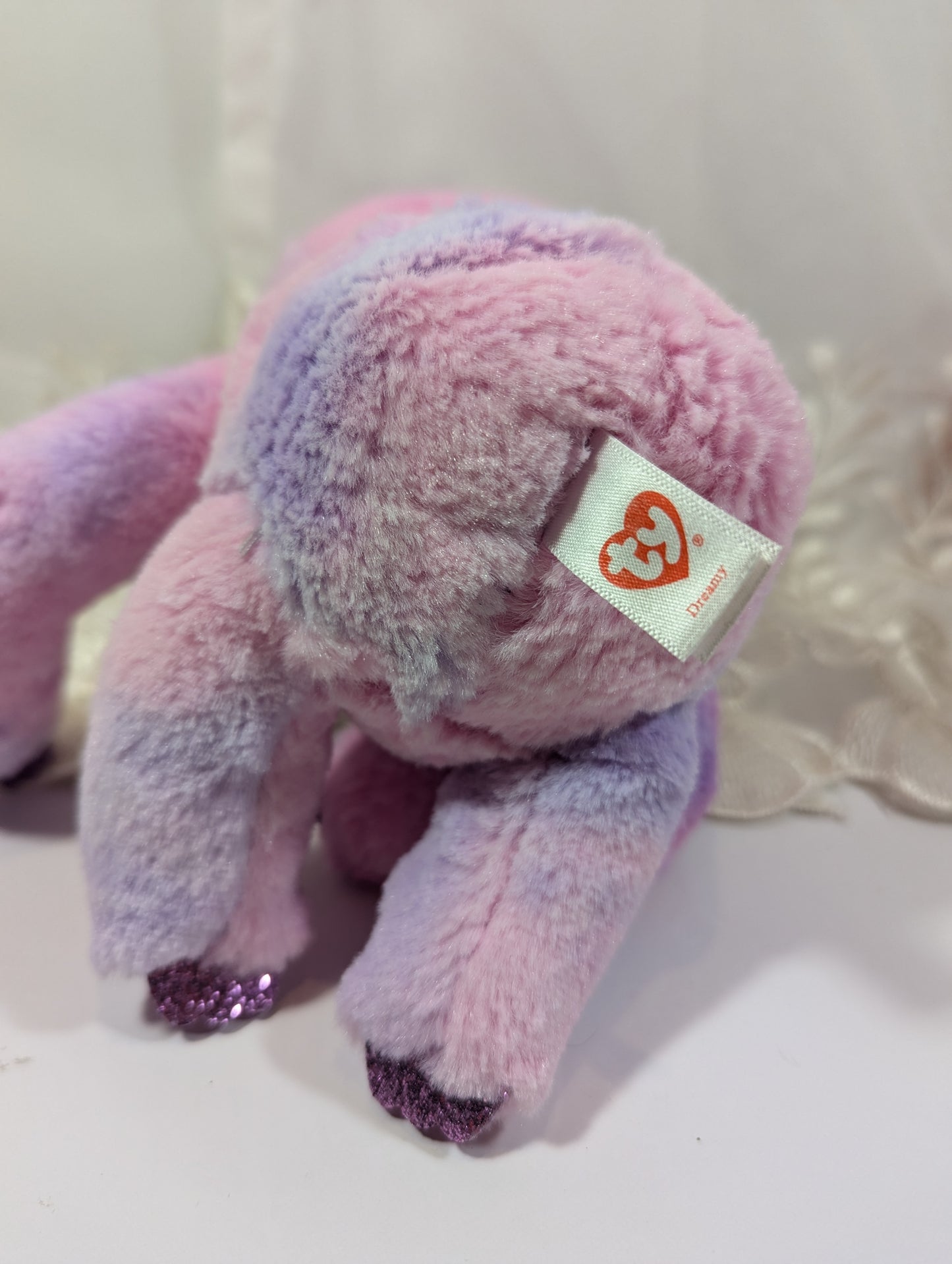 Ty Beanie Boo - Dreamy The Purple Sloth (9 in) Non-mint Tag