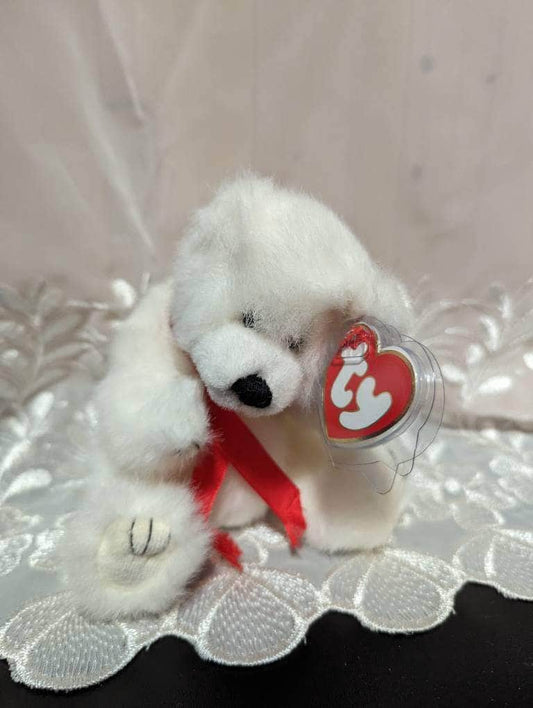 Ty Attic Treasure Collection - Amore The White Polar Bear (8in) - Vintage Beanies Canada