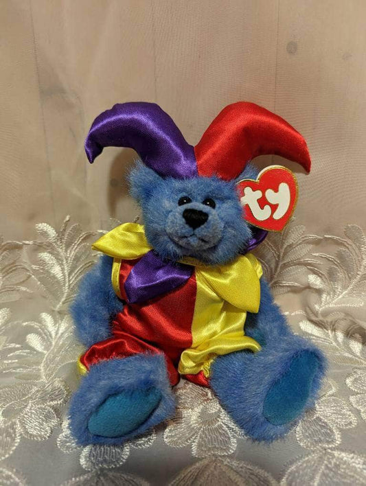 Ty Attic Treasure Collection - Calliope The Blue Jester Bear (9.5in) - Vintage Beanies Canada