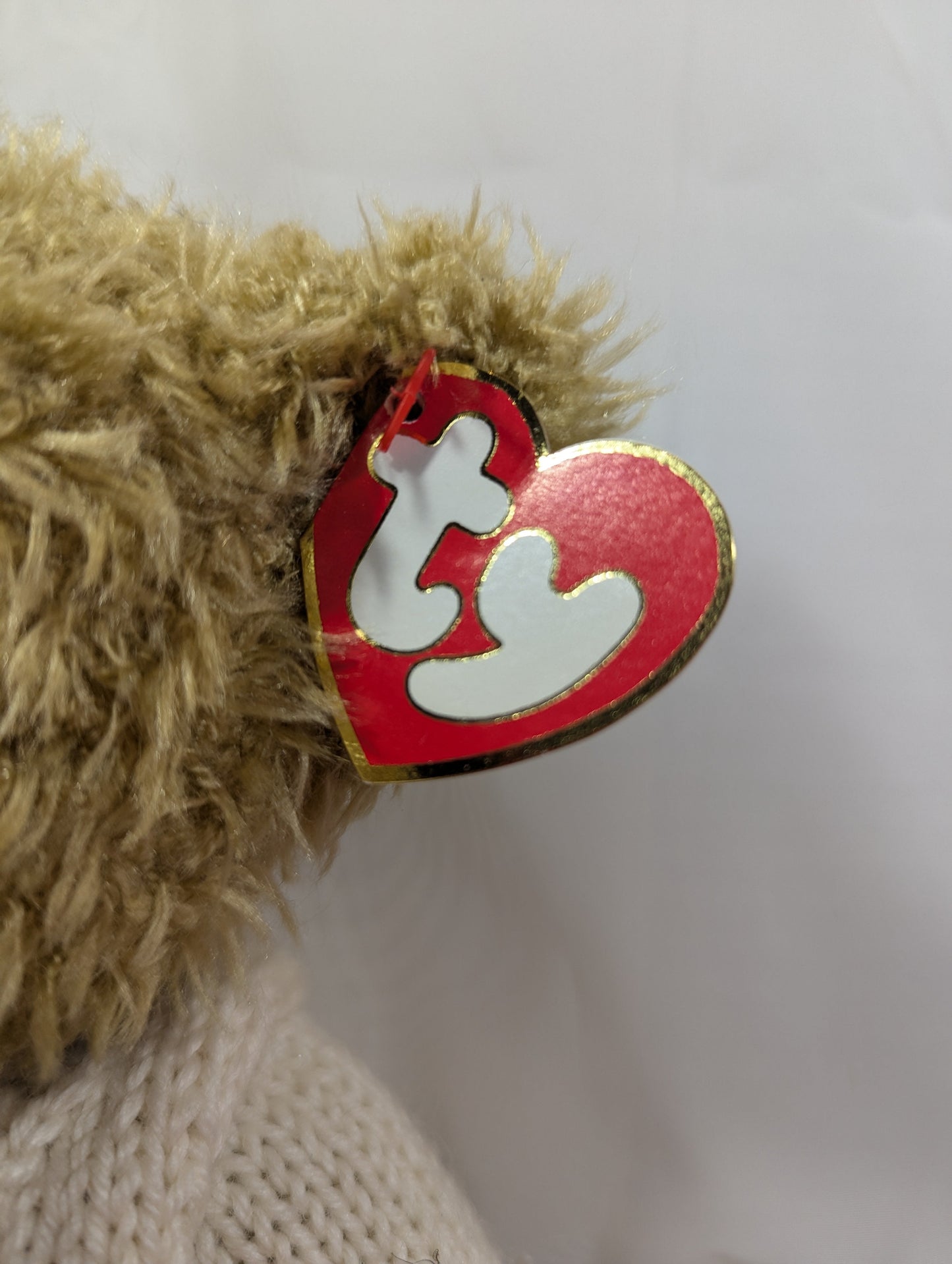 Ty Attic Treasure Collection - Heartley The Bear (12 in) Near Mint Tag - Vintage Beanies Canada