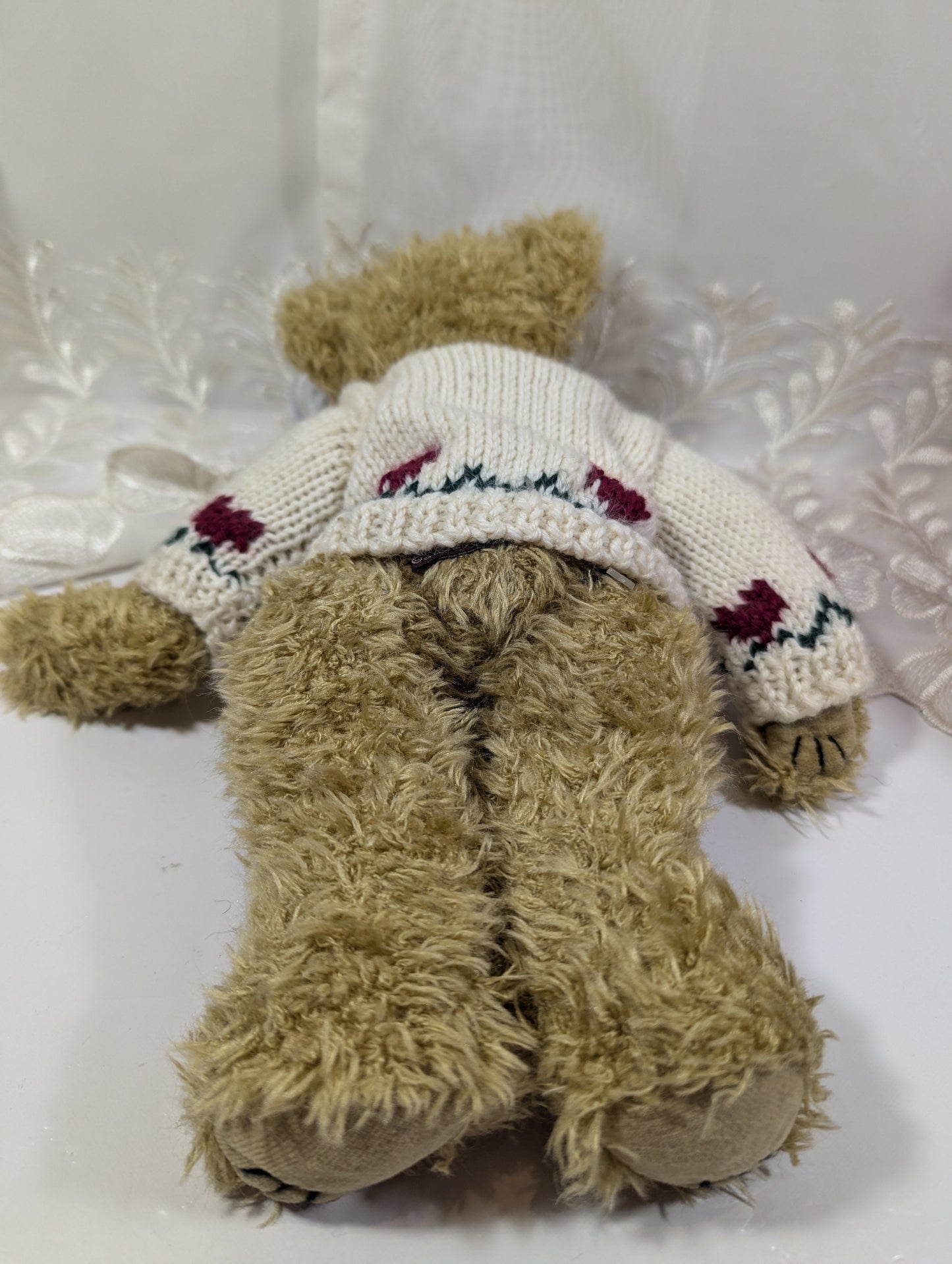 Ty Attic Treasure Collection - Heartley The Bear (12 in) Near Mint Tag - Vintage Beanies Canada