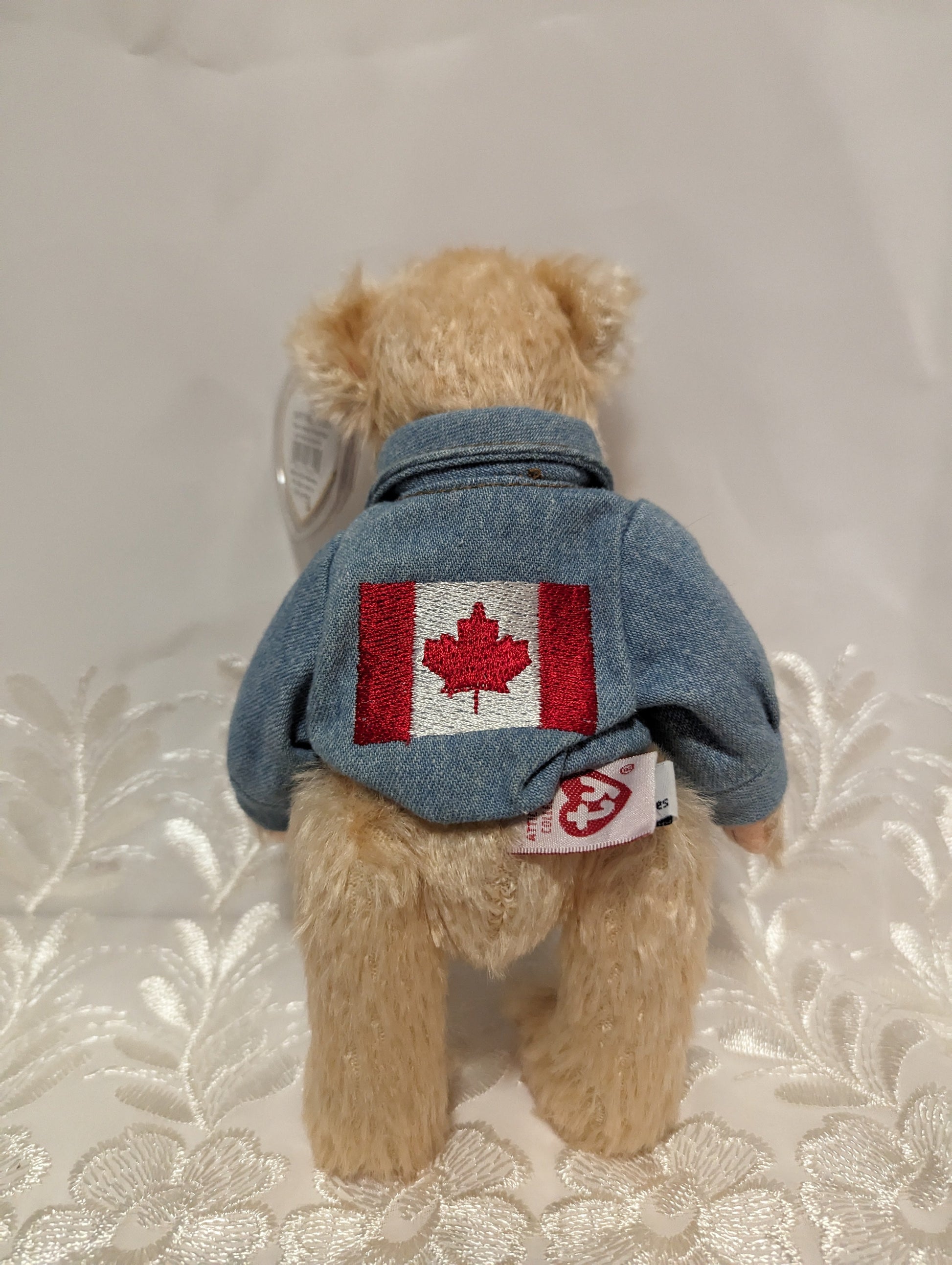TY Attic Treasure Collection - Logan The Canadian Bear (8in) - Vintage Beanies Canada